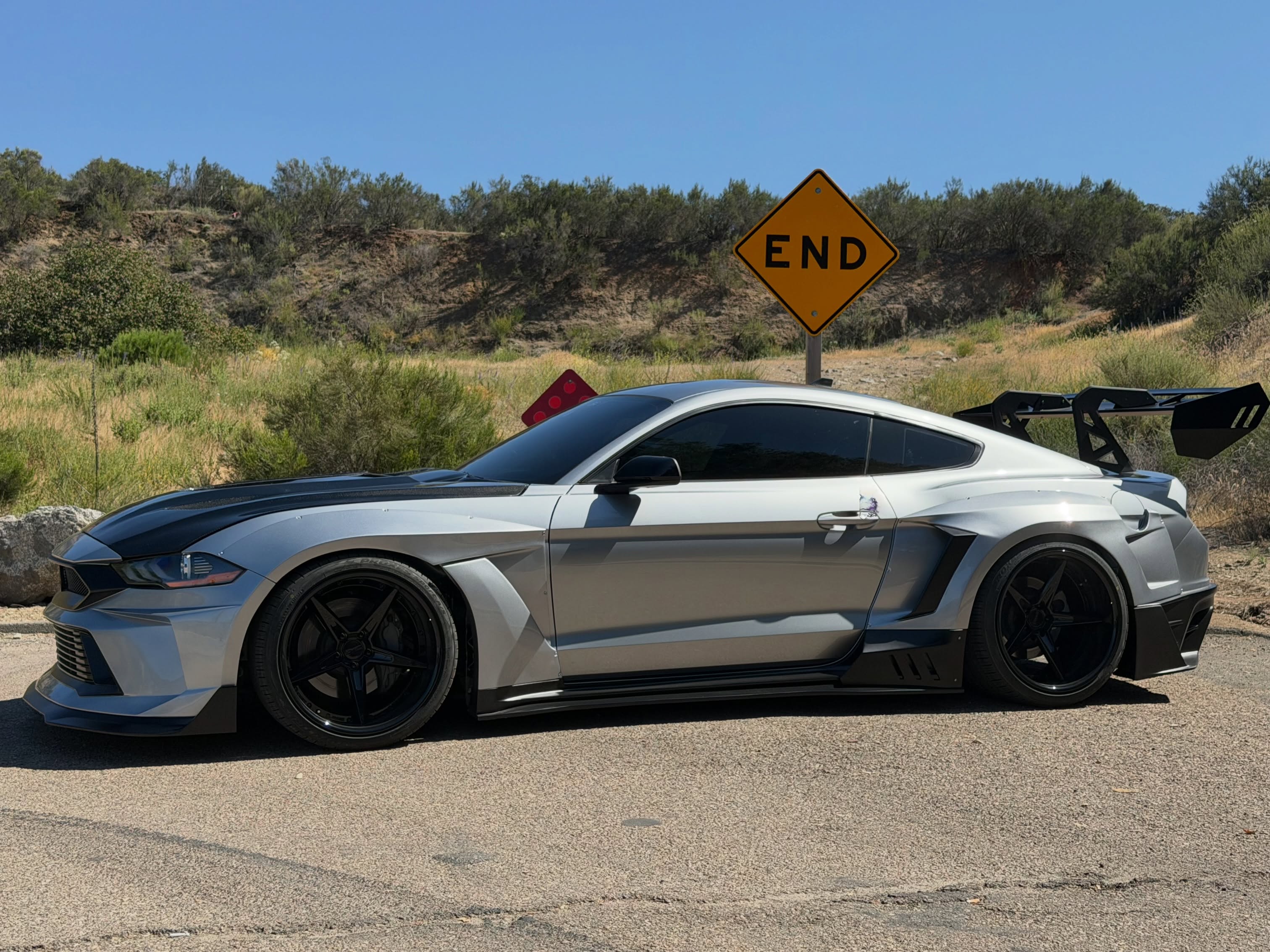 Debut at @spocom at the LA convention center. Come check out this mustang we helped build. Maybe this will also be at SEMA 😜 #autofashion #autofashionusa #mustang #widebody #airliftperformance