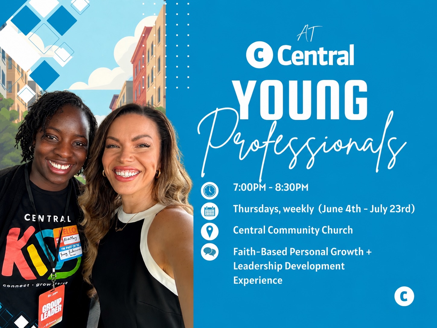 What if leadership wasn’t just about climbing the corporate ladder?
What if it was about becoming the kind of person who creates impact wherever they go?
Calling all Young Professionals (ages 25-40)!
If you’re navigating your career, building your future, growing your faith, and searching for purpose, this group is for you.
In a world that constantly tells us to chase success, we’re creating a space to focus on something deeper:
✨ Leadership with character
✨ Faith with action
✨ Purpose with intention
✨ Meaningful connections with like-minded professionals
The next generation of leaders won’t just shape businesses. They will shape families, communities, workplaces, and the world around them.
Join us as we explore what it means to lead with integrity, grow in our faith, and step confidently into the purpose God has placed on our lives.
Whether you’re an entrepreneur, professional, business owner, leader, or simply someone looking to grow, we’d love to have you with us.
Let’s learn, grow, connect, and lead together.
LINK IN COMMENTS
#YoungProfessionals #Leadership #FaithAndLeadership #CentralChurch #PurposeDriven