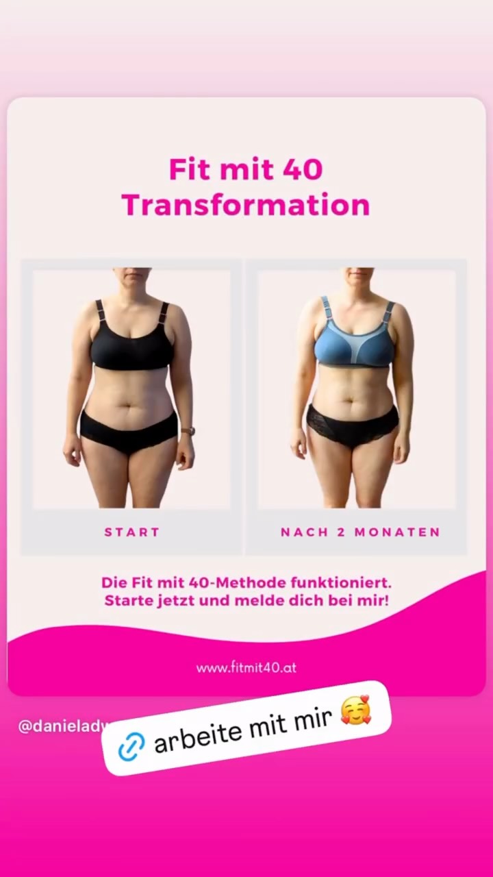 Diese Frauen haben nicht nur ihren Körper verändert. 🩷
Sie haben wieder Vertrauen in sich selbst gewonnen.
Und vor allem das Gefühl, sich endlich wieder wohl in ihrer Haut zu fühlen. 🤩
Viele Frauen kommen zu mir, weil sie Bauchfett loswerden oder abnehmen möchten.
Was sie oft nicht erwarten:
Dass sie ihren Körper wieder verstehen. 🌸
Dass sie aufhören, gegen ihn zu kämpfen.
Und dass sie Schritt für Schritt wieder die Frau werden, die sie tief in sich immer noch sind.
✨ Endlich wieder DU ✨
Wenn du beim Lesen spürst: Genau das wünsche ich mir auch, dann klick auf www.fitmit40.at und sichere dir dein kostenfreies Erstgespräch.
Ich freue mich riesig darauf, dich kennenzulernen! 🩷
Von Herzen,
Deine Daniela 💜
👉🏻 Speichere dir diesen Post, wenn du fühlst: Jetzt bin ich dran.