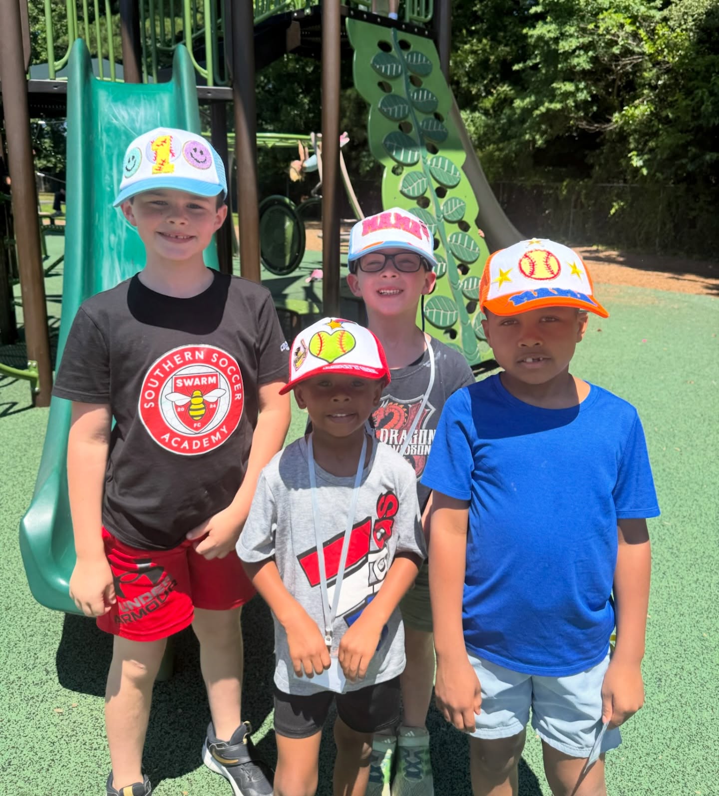 So much fun making custom trucker hats!! Thanks @celebration.stationco!