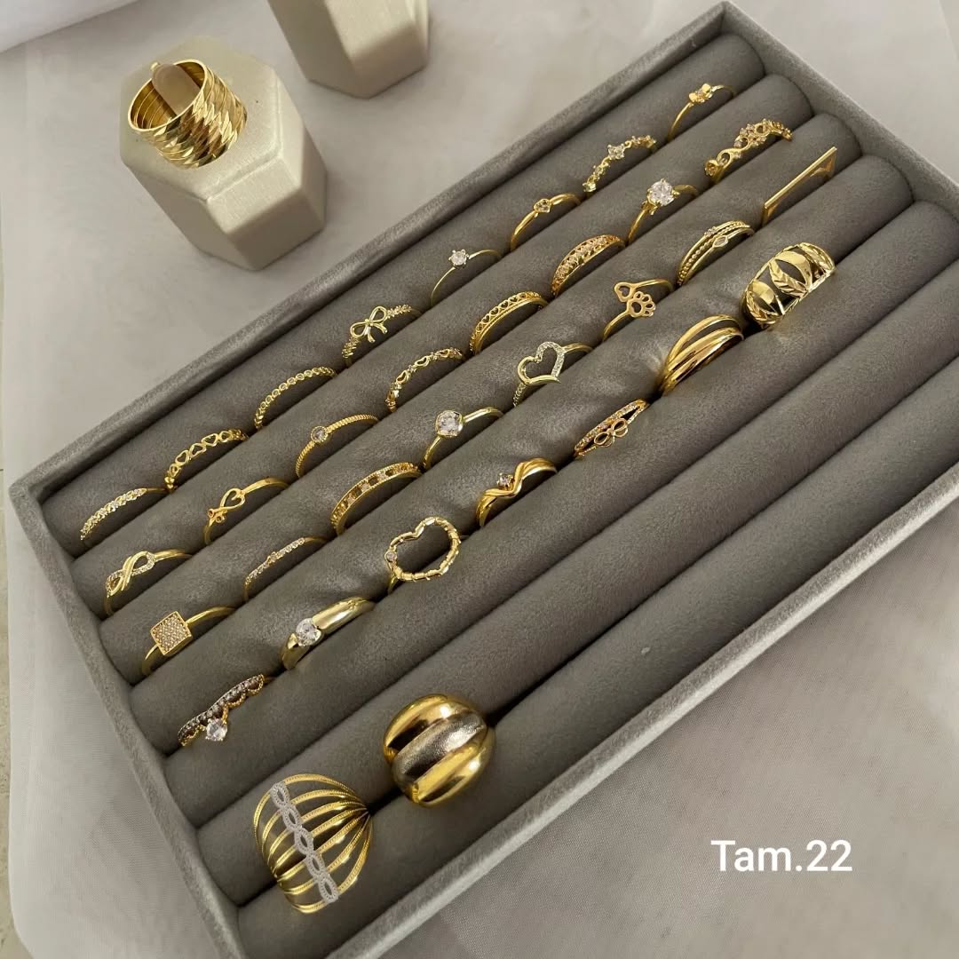 Anéis tamanho 22.
