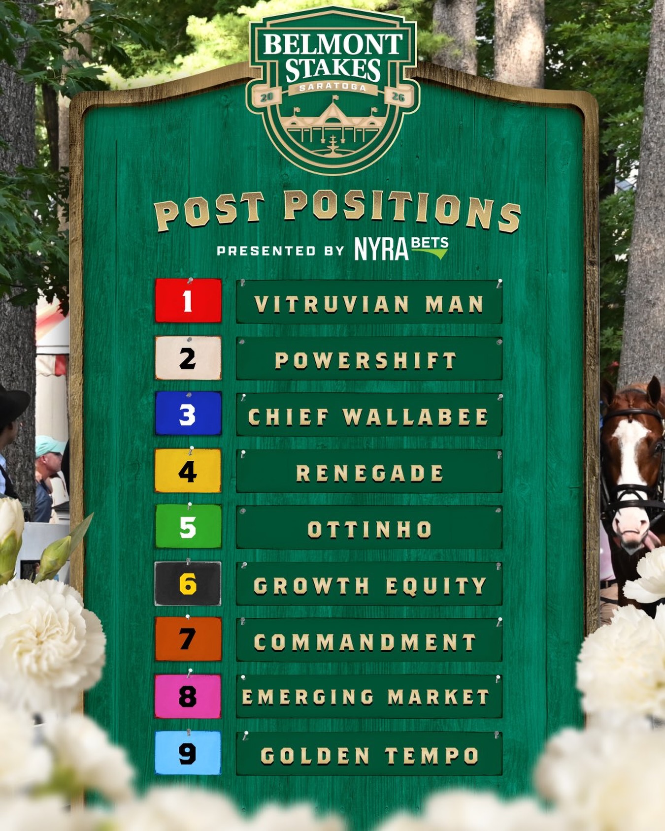 The field is set for the 2026 edition of the @belmontstakes .
Below you’ll find the field and find where each horse stands..
📸: @brianzipse
#horse #horsesofinstagram #horses #horseracing