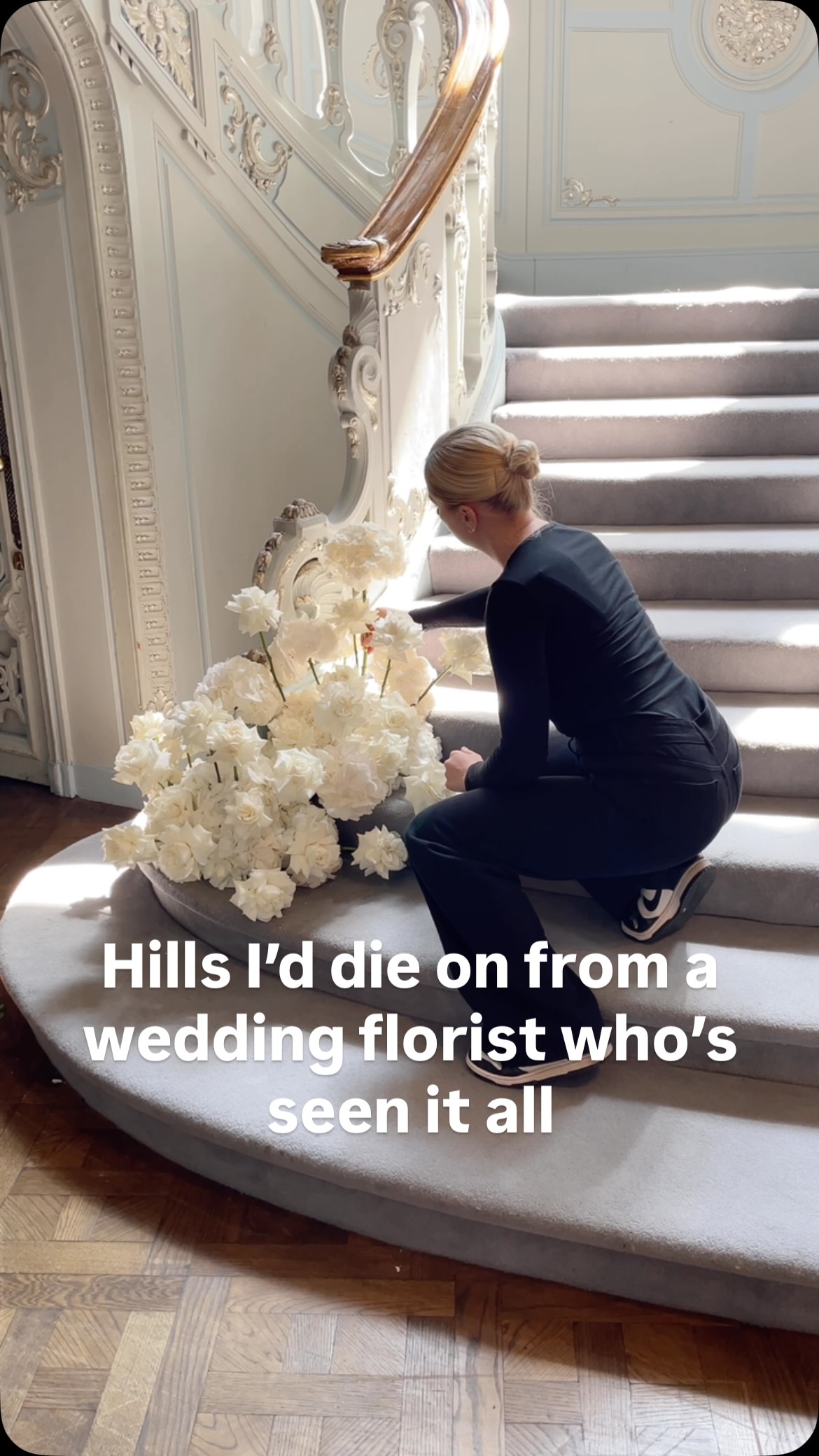 I’ll go first…
Not every table needs a centrepiece.
Flowers should enhance a venue, not hide it.
A few impactful arrangements beat lots of small ones.
Movement is more important than symmetry.
Texture matters just as much as colour.