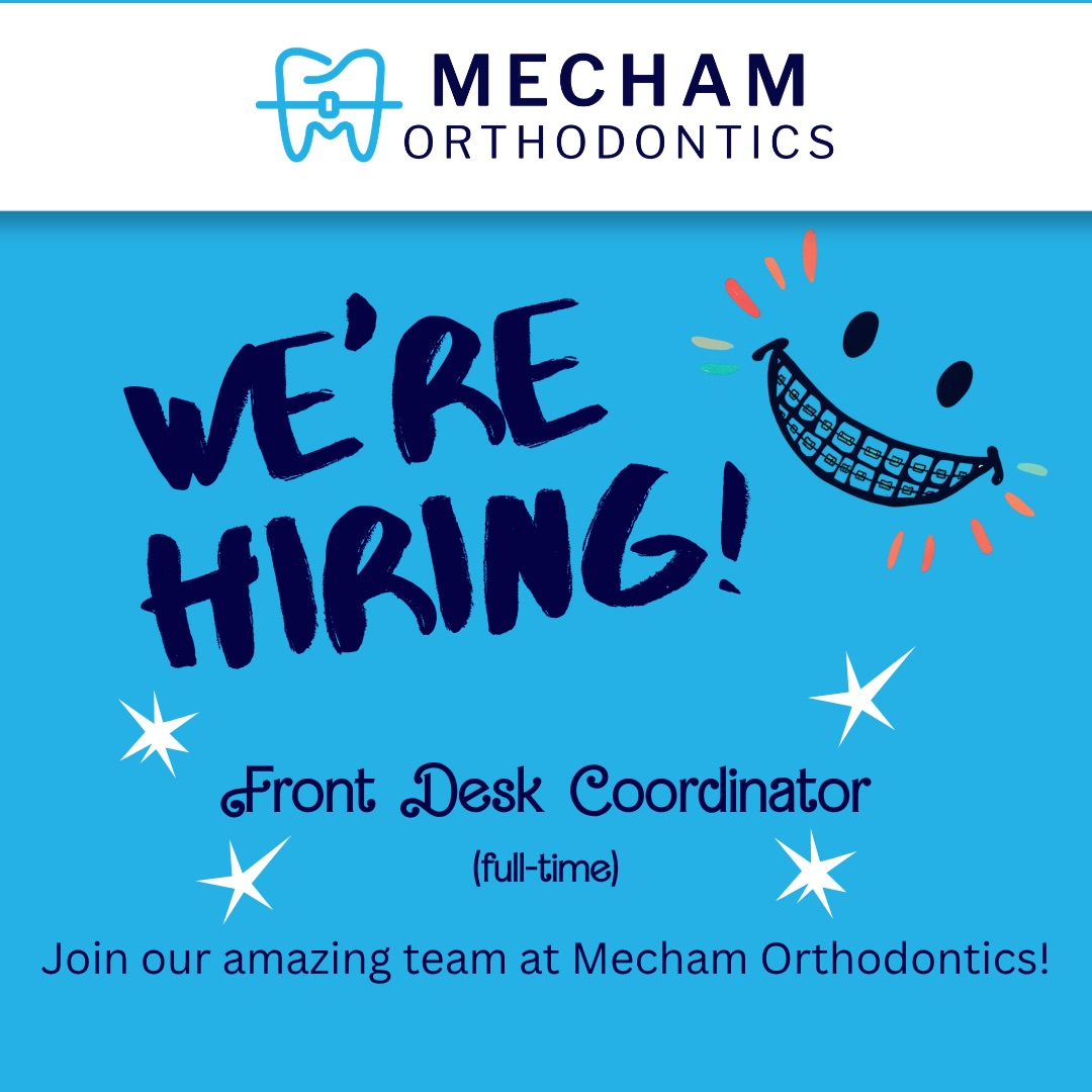 🌟 We’re Hiring! 🌟
We’re hiring a friendly Front Desk Coordinator to join the Mecham Orthodontics team! If you’re organized, love working with families, and want a fun, positive work environment, send us a DM with your resume.
Feel free to share with anyone who might be a great fit!
#mechamortho #hiring #phoenixjobs
