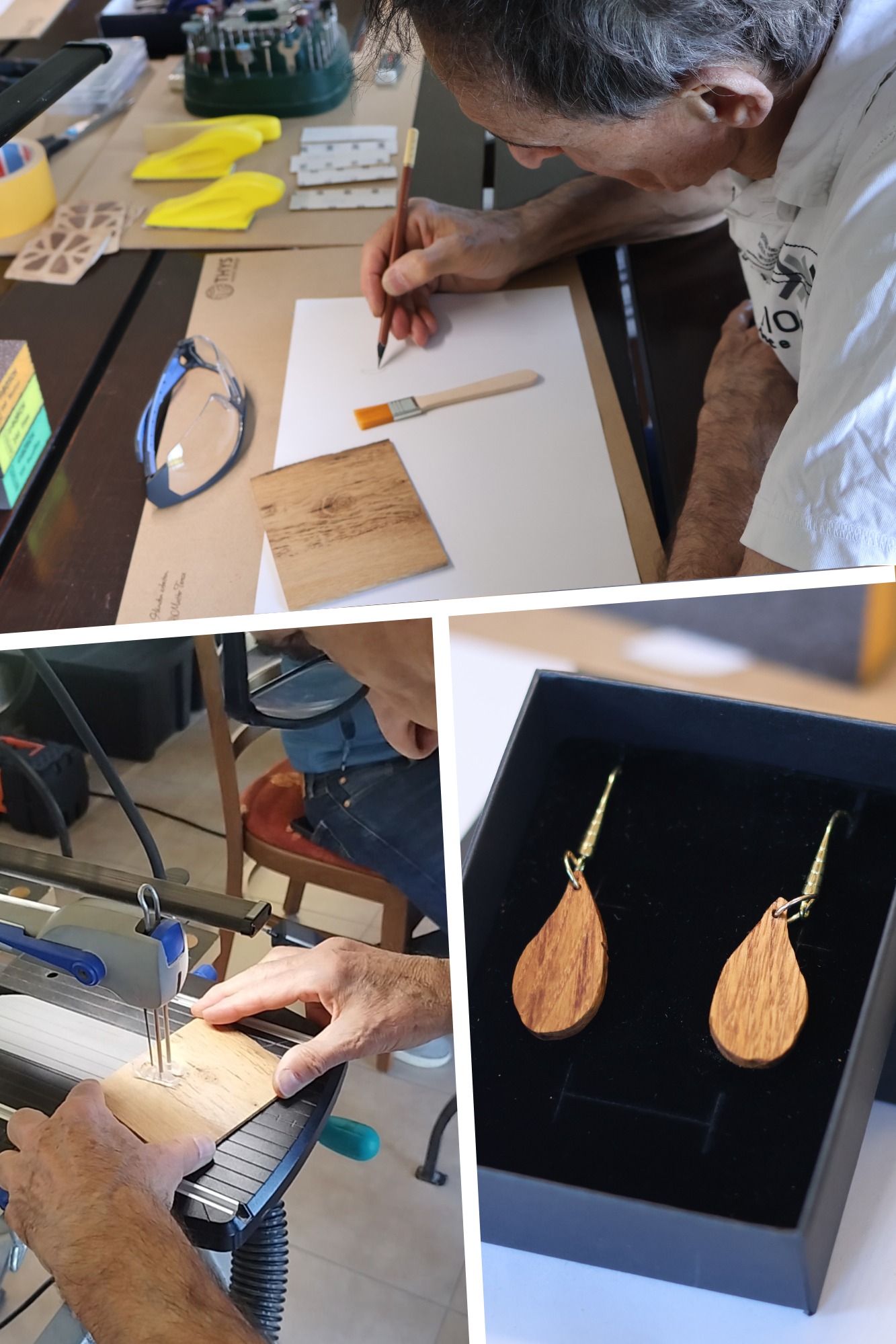 🇩🇪
Der Geruch von Schwarzwälder Edelholz. Das Summen des Dremels. Dann — Stille.
Dieser Moment, kurz bevor das Stück fertig wird. Das Holz warm in der Hand, die Form bereits erkennbar.
Das ist es, was Teilnehmerinnen hinterher beschreiben — nicht das Objekt, das sie mitnehmen, sondern den Moment, in dem es klar wird: Ich kann das.
Samstag, 13. Juni. Artisan Ohrringe. Hofstube am Lindenhof, Entringen.
Speichere das für jemanden, den du einladen möchtest.
---
🇬🇧
The smell of Black Forest hardwood. The hum of the Dremel. Then — quiet.
That moment, just before the piece is finished. The wood warm in your hand, the shape already visible.
That's what participants describe afterwards — not the object they take home, but the moment it becomes clear: I can do this.
Saturday, June 13th. Artisan earrings. Hofstube am Lindenhof, Entringen.
Save this for someone you'd like to invite.