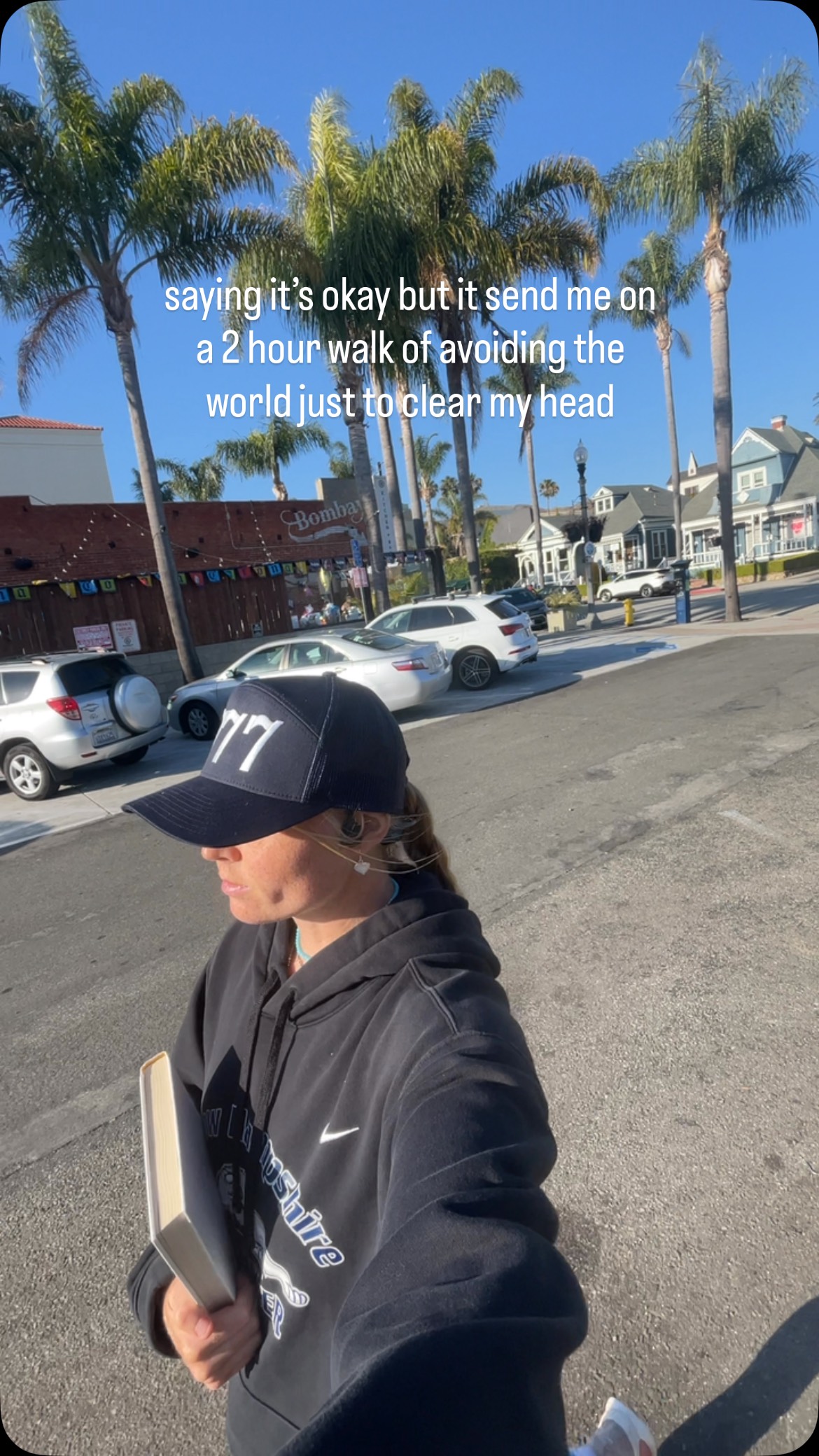 “Just need to clear my head real quick”
