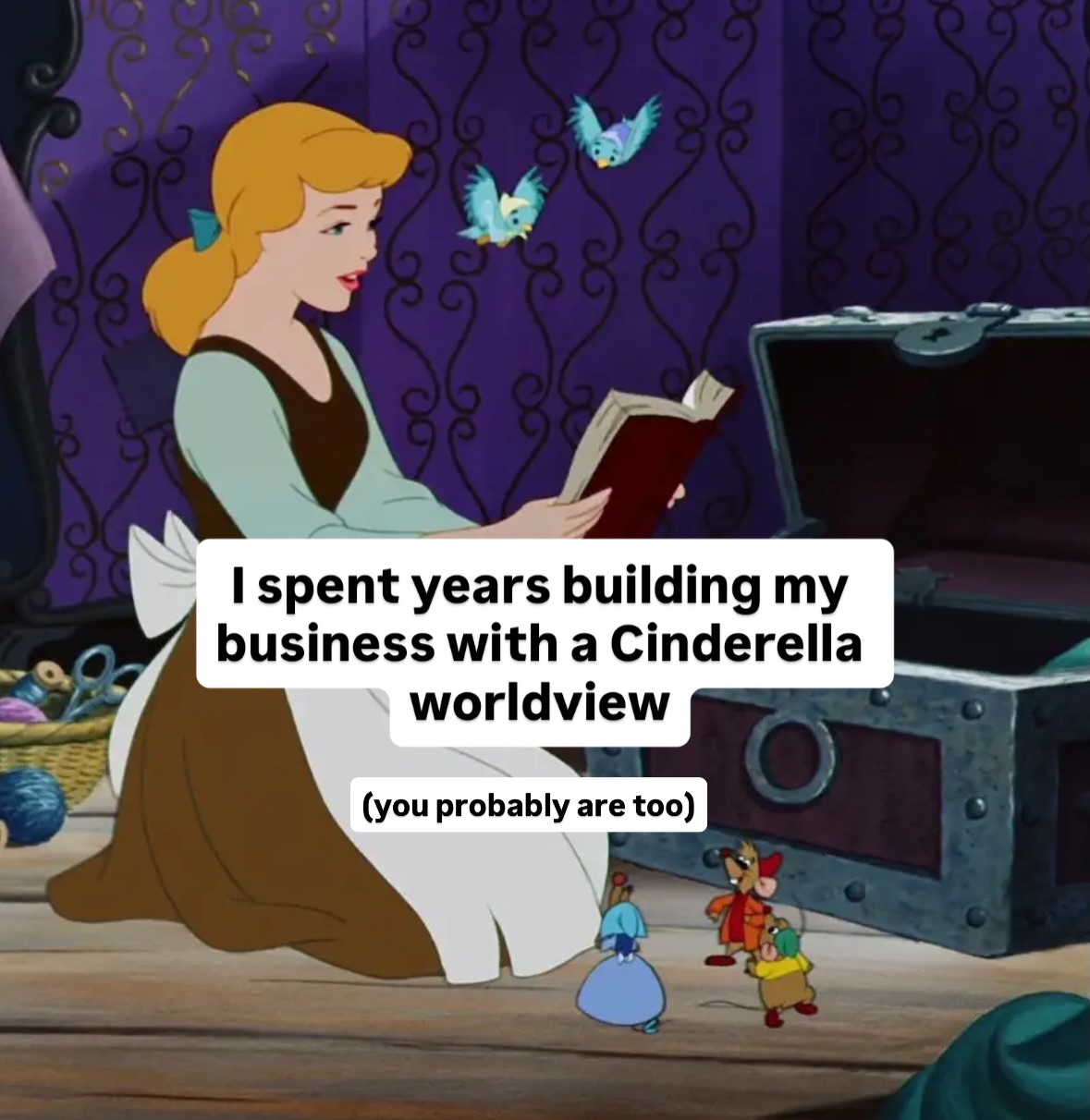 My daughter has been on a Cinderella kick lately, and this line highlights one of the biggest issues I see with most business advice:
“No matter how your heart is grieving, if you keep on believing, the dream that you wish will come true.”
It’s a beautiful song.
It’s also how many of us approach business disappointment.
We tell ourselves to stay positive, to keep believing.
Push down the grief, focus on the dream.
Grief in business needs to be normalized.
It happens when a launch underperforms, when sales are slow, when the post we poured out heart into got 3 likes, and when conflict touches our business.
Grief can lead us to start questioning whether we’re really called to this work.
But Jesus offers something very different.
He doesn’t tell us to ignore our burdens and keep chasing the dream, He invites us to bring our burdens to Him.
Christian entrepreneurs don’t have as much of a strategy problem as we think. We have a grief problem.
We’ve never learned how to process disappointment with God.
We’ve learned how to push through it, explain it away, and stay busy. 🦸‍♀️
But we haven’t learned how to lament.
Rest for our souls doesn’t come from pretending we’re okay, it comes from bringing the real weight of our disappointments to Christ and allowing Him to meet us there.
Comment “PODCAST” to learn how lament and business go together! I promise, it makes business so much easier. 💛
#christianentrepreneurs #mompreneuer #kingdomentrepreneurship #kingdomentrepreneurs #biblicalbusiness