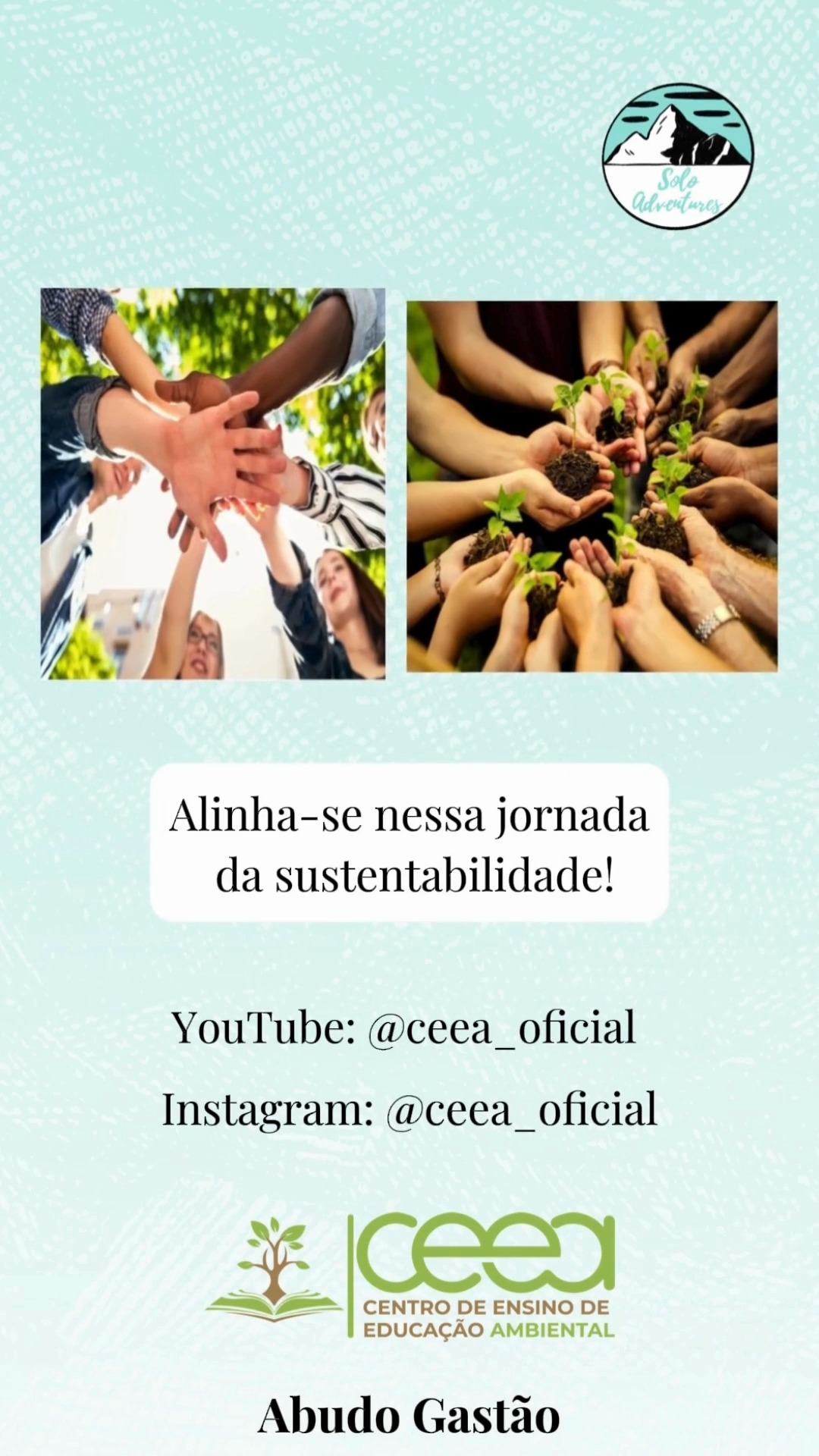 🌱 Um projeto sustentável pode mudar comunidades inteiras. Mas nenhuma transformação acontece sozinha.
Este é Abudo Gastão, fundador e líder do Centro de Ensino e Educação Ambiental e Sustentabilidade (@ceeas_oficial), uma iniciativa que promove formações, workshops, webinários e outras actividades dedicadas ao meio ambiente. ♻️
Hoje, a CEEAS procura parcerias e apoio financeiro para continuar a desenvolver projetos sociais e ambientais em Moçambique e na CPLP, contribuindo para os Objetivos de Desenvolvimento Sustentável.
Cada parceria.
Cada apoio.
Cada pessoa envolvida.
Os dá mais forças para promover impactos reais no mundo!
🌍 Se acreditas na sustentabilidade e no poder da educação para mudar comunidades, esta é a tua oportunidade de fazer parte dessa mudança.
👉 Sabe mais e apoia a CEEAS: https://soloadventures.org
🎨 @r.pereiradesigner
#soloadventures #sustentabilidadecplp #projetodevida #parceriassustentáveis