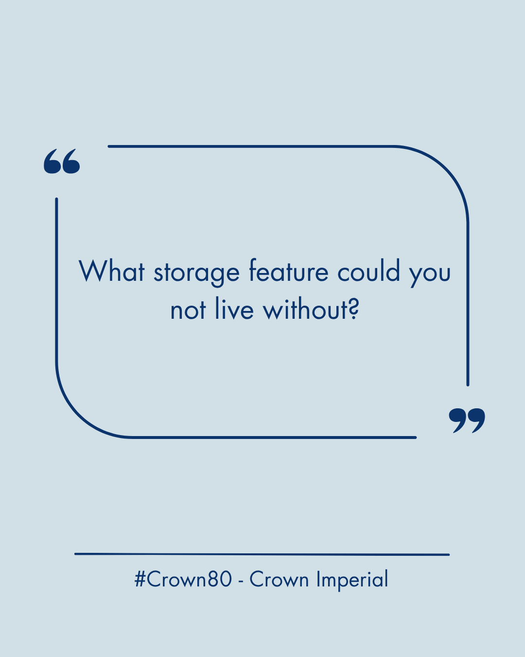 What storage feature could you not live without?
For some, it's the deep drawers & for others, the pull-out larder that means nothing gets lost at the back.
We asked, and homeowners keep coming back to the same answer: the features they didn't know they needed are the ones they can't imagine life without.
Our latest article covers all 10. Read it link in bio ⬆️
Tell us in the comments: what's the one storage feature you'd never give up?
#Crown80 #CrownImperial #KitchenDesign #KitchenStorage #KitchenOrganisation 