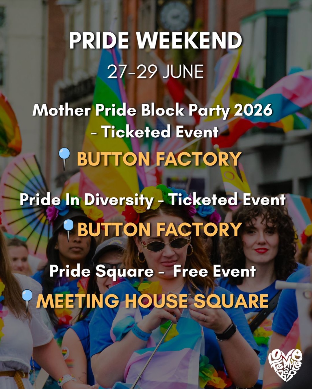 June has arrived, and Temple Bar is looking busy 🌈✨
From Pride celebrations and live music to art exhibitions, food events and cultural experiences, plenty is happening around the neighbourhood this month 💚
Whether you’re planning a day out, a date night or just looking for something new to discover, we’ve rounded up some of the best events happening across Temple Bar this June.
Save this post for later and tag your event buddy below 👇
#templebar #dublin #pride #dublinevents #lovetemplebar
