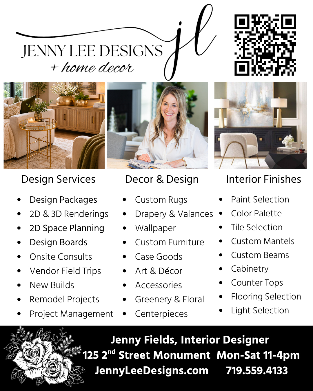 From in-store decorating assistance to full-service interior design projects, Jenny Lee Designs is here to help you create a home you truly love. We guide clients through selections, styling, furnishings, and the finishing details that bring a space together beautifully.
#JennyLeeDesigns
#DowntownMonument
#InteriorDesign
#InteriorDecor
#HomeDecor