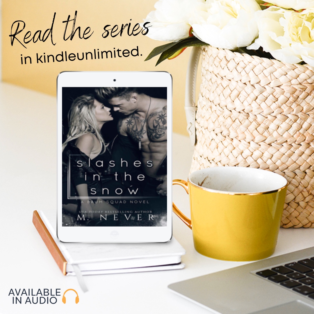 Have you ever ridden on a motorcycle?
📕 Read today! Free in KU: https://geni.us/Slashes
🎧 Or grab your headphones and listen!
From USA today bestselling author M. Never, comes a steamy, fast-paced, thrilling, enemies to lovers, stepbrother romance.
Little did I know, hot as all holy hell Ky Parish, downright loathes me. But, you know what they say - there’s a fine line between love and hate. And I’m definitely walking it.
Slashes in the Snow is an enemies to lovers, stepbrother romance, romantic suspense (emphasis on romance) with dark elements. Reader discretion is advised.
#mcromance #darkromance #romanticsuspense #romanceaudiobook