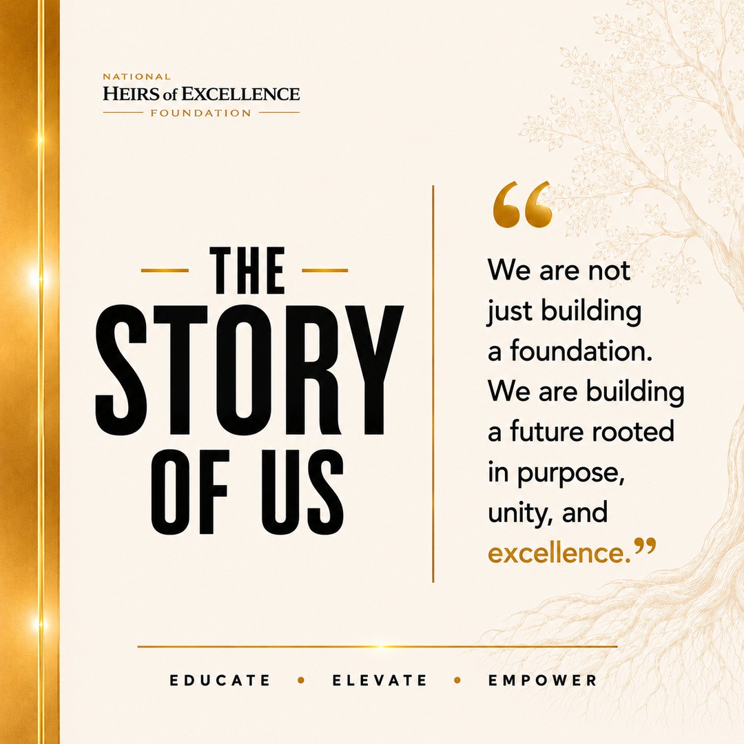 ✨ Every legacy begins with a decision.
The future isn’t built by chance—it’s shaped by people who choose purpose, invest in community, and believe that tomorrow can be better than today. Every lesson learned, every life impacted, and every young person empowered becomes part of a story bigger than ourselves.
📖 The Story of Us is still being written. What chapter will you help create?
#TheStoryOfUs #HeirsOfExcellence 🌟📚