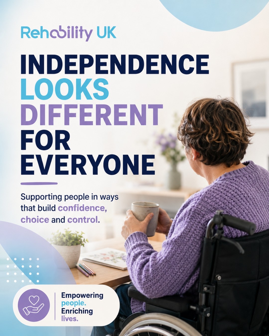 Independence looks different for everyone 💙
For some people, it may mean building confidence in everyday routines. For others, it may mean making choices, trying new activities, or feeling more in control of their day.
At Rehability UK, we support people in ways that are personal to them helping build confidence, choice and control at their own pace.
#RehabilityUK #PeopleWeSupport #SupportedLiving