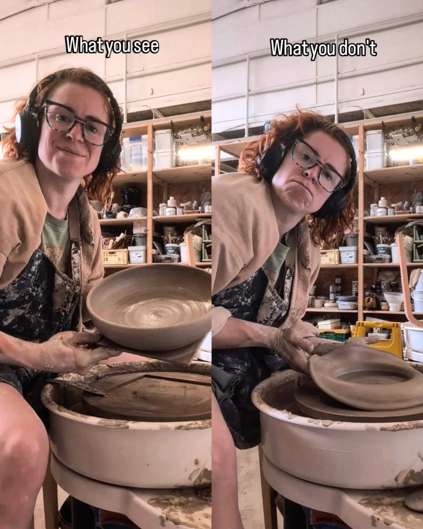 Just a little dose of seeing what it's actually like to make pottery