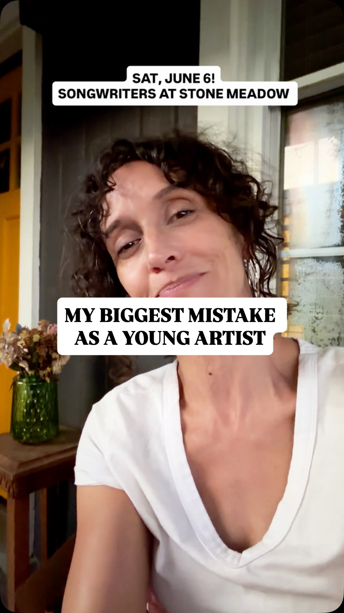 My biggest mistake as a young artist was being too precious to collaborate. Sure, most of my favorite songs were written solo. BUT I have learned SO MUCH from being witness to other people’s processes and made great friends along the way😊
Come to Stone Meadow this Saturday - play, share, create and connect! Sign up link in profile✨