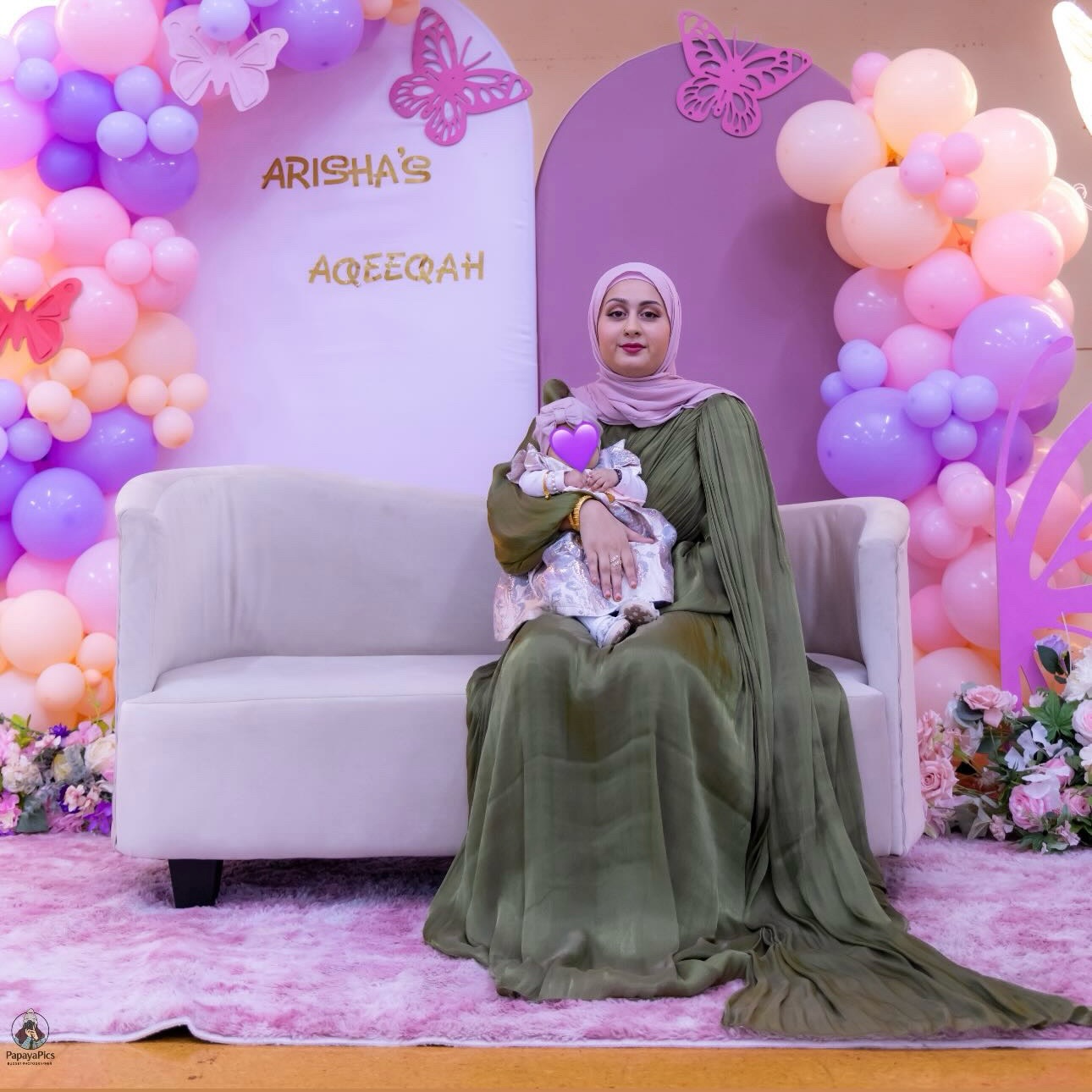 We were both obsessed with how effortlessly the whole look complemented each other and came together so beautifully 💕
@suhaylaa.sa wearing our Mahreen Gown. 🕊️
#modestfashion #aqiqah #ootd #explorepage #hijab