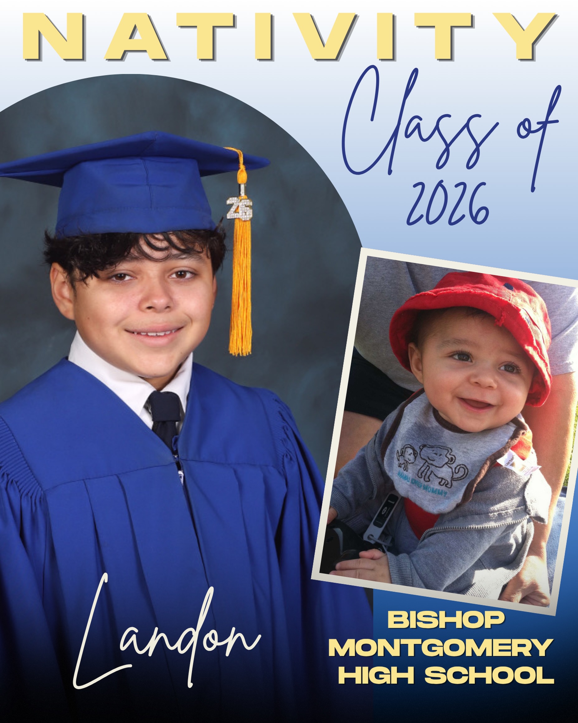 Bringing our spectacular graduation spotlight series to a close is Landon! Landon, you have put in the hard work, made incredible memories, and officially crossed the finish line of 8th grade. As you head off to high school, walk in with total confidence knowing you have everything it takes to succeed and make a difference. We are backing you all the way! Congratulations, Landon! Once a Bruin, Always a Bruin πππ»π