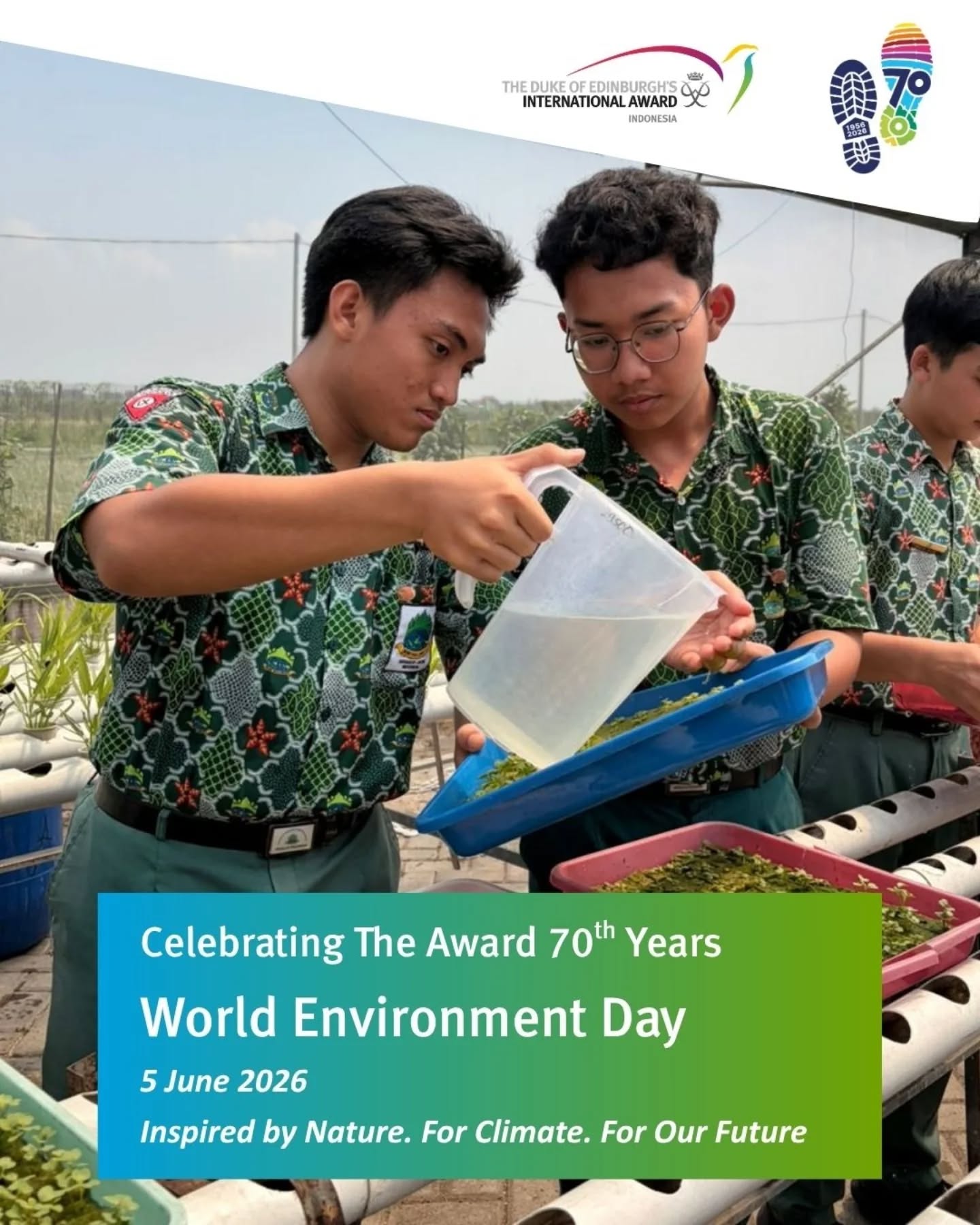 Celebrating World Environment Day!🌱
Melalui kegiatan Greenhouse, Fadhillah belajar bahwa langkah kecil seperti merawat bibit dan memanen bersama dapat memberikan dampak positif bagi lingkungan.
#WorldEnvironmentDay
#HariLingkunganHidupSedunia
#IntAwardIndonesia
#worldready