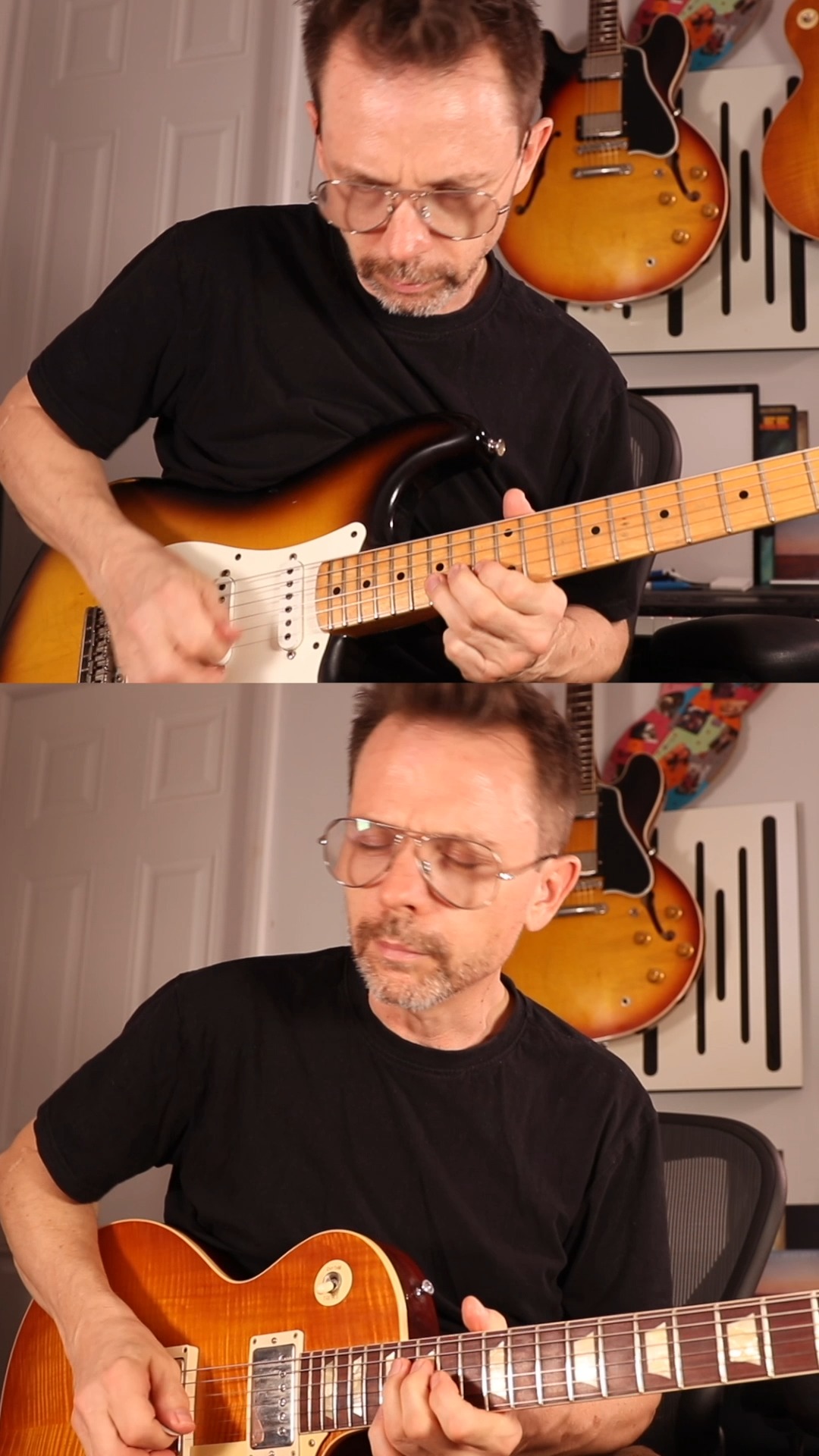 You can't beat guitar harmonies! 1960s Marshall JTM45 Les Paul & Strat #guitartone #marshall #tonex @ikmultimedia