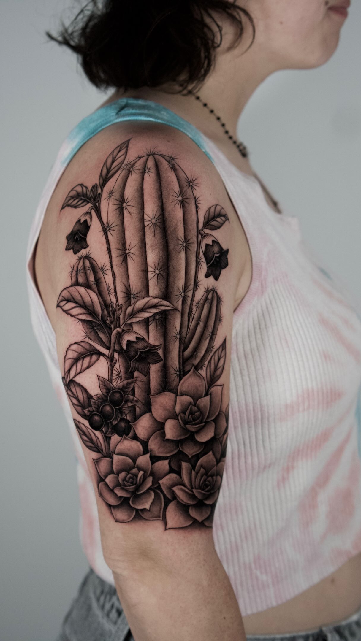 Custom cactus, succulents and deadly nightshade flower half sleeve by @pma.ink 🌵🔥
⚠️NOW BOOKING⚠️
For appointments and more info, link in bio.
PROSPECT INK
PREMIUM TATTOO STUDIO
Modern concept & ocean views.
1224 Prospect St, Suite 150, La Jolla
.
.
.
.
.
.
.
.
.
.
#cactustattoo #sandiegotattooshop #prospectink#InkedUp #blackandgreytattoo