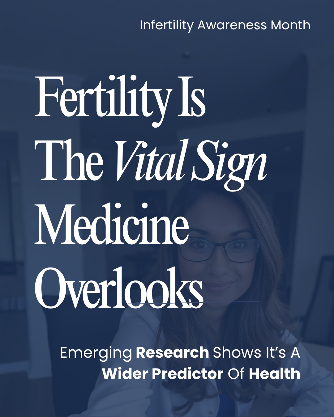 The research connecting reproductive health to whole-body health has been building for years. 📊
What it consistently shows:
🔹 Fertility conditions carry independent cardiometabolic risk, beyond their effect on conception
🔹 For many, infertility is the presenting symptom of a systemic condition not yet named
🔹 Men at fertility evaluations are regularly found with undetected cardiovascular risk markers
🔹 The investigations exist. The clinical framing hasn't kept pace. 🔍
Reproductive health deserves the same diagnostic weight as any other system. 💙
Infertility Awareness Month. This is what that awareness looks like in practice.
🔬 Research: PMID 37738036 · 36847044 · 35512976 · 37856152 · 25331207 · 41285026 · 26674559 · 28498890