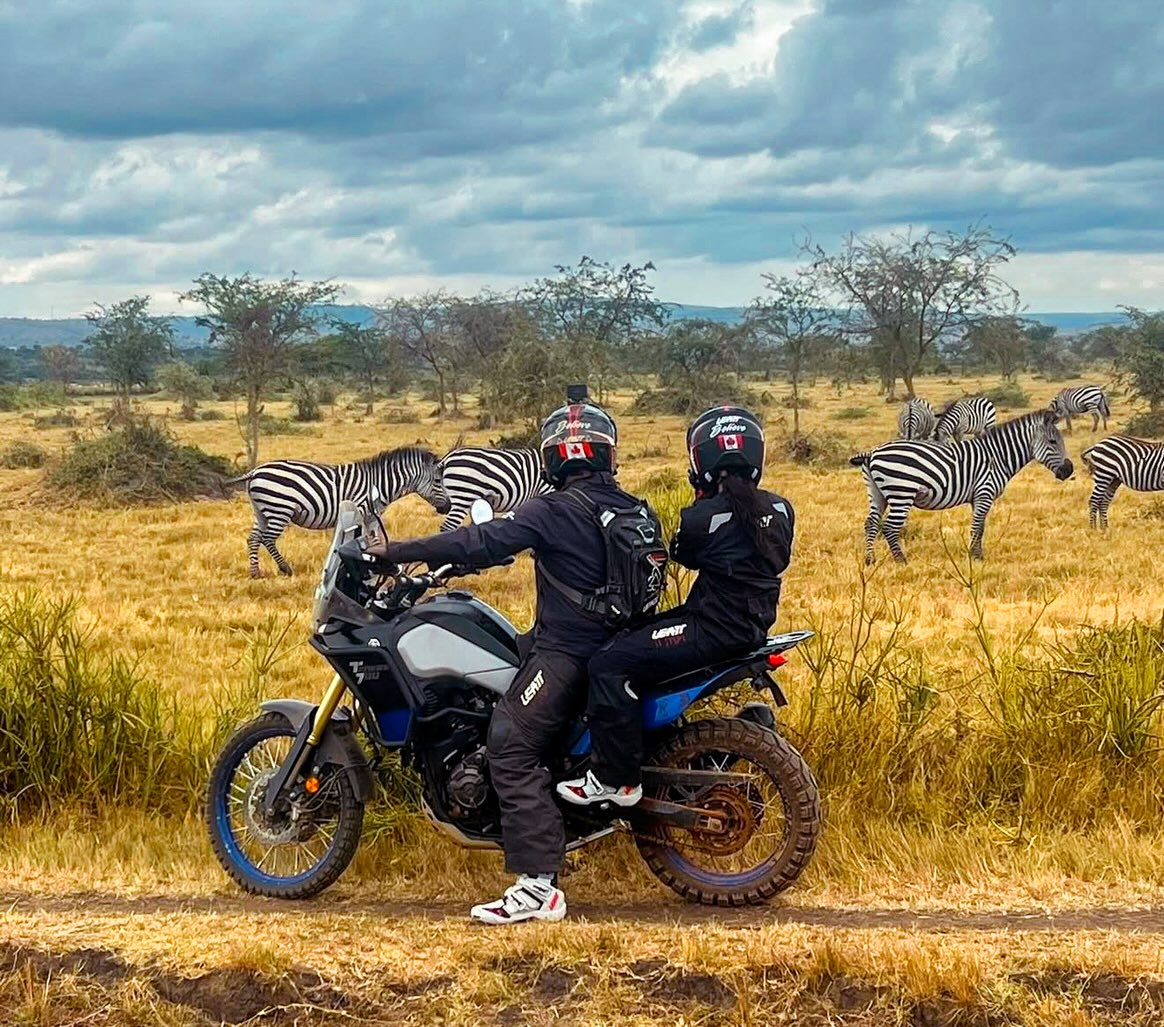 Day 9 of the Pearl of Africa Tour and what a way to finish our final on-bike safari.
This morning the group rode from the stunning shores of Lake Bunyonyi to Lake Mburo National Park for one last motorcycle safari. The park delivered in spectacular fashion, with herds of giraffe, zebra, buffalo and countless antelope spotted throughout the ride. The smiles inside the helmets said it all.
Just when we thought the day couldn’t get any better, nature had one final surprise in store. As the group relaxed by the lake in the evening, a pod of hippos emerged from the water to graze just metres from the shoreline. Then, right in front of the guests, they began mating in full view — an incredible and rare wildlife encounter that none of us will forget in a hurry.
From mountain roads and rainforests to gorillas, lions, elephants and now hippos on the beach at sunset, this group has experienced some truly magical moments. One final day remains, but Lake Mburo has certainly given us an unforgettable ending to our last safari of the tour.
#PearlOfAfricaTour #Uganda #MotorcycleAdventure #LakeMburo #SafariByMotorcycle