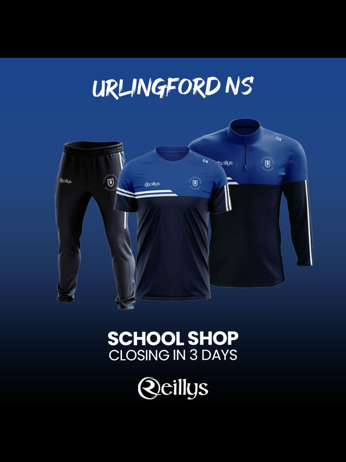 O Reillys Online Shop to puchase new Urlingford NS School Tracksuit is now open - press link below
https://oreillysofficial.com/product-category/club-shops/urlingford-ns/
if you have any questions please call Kelsey at 0851714328 or Shop 0851323184.