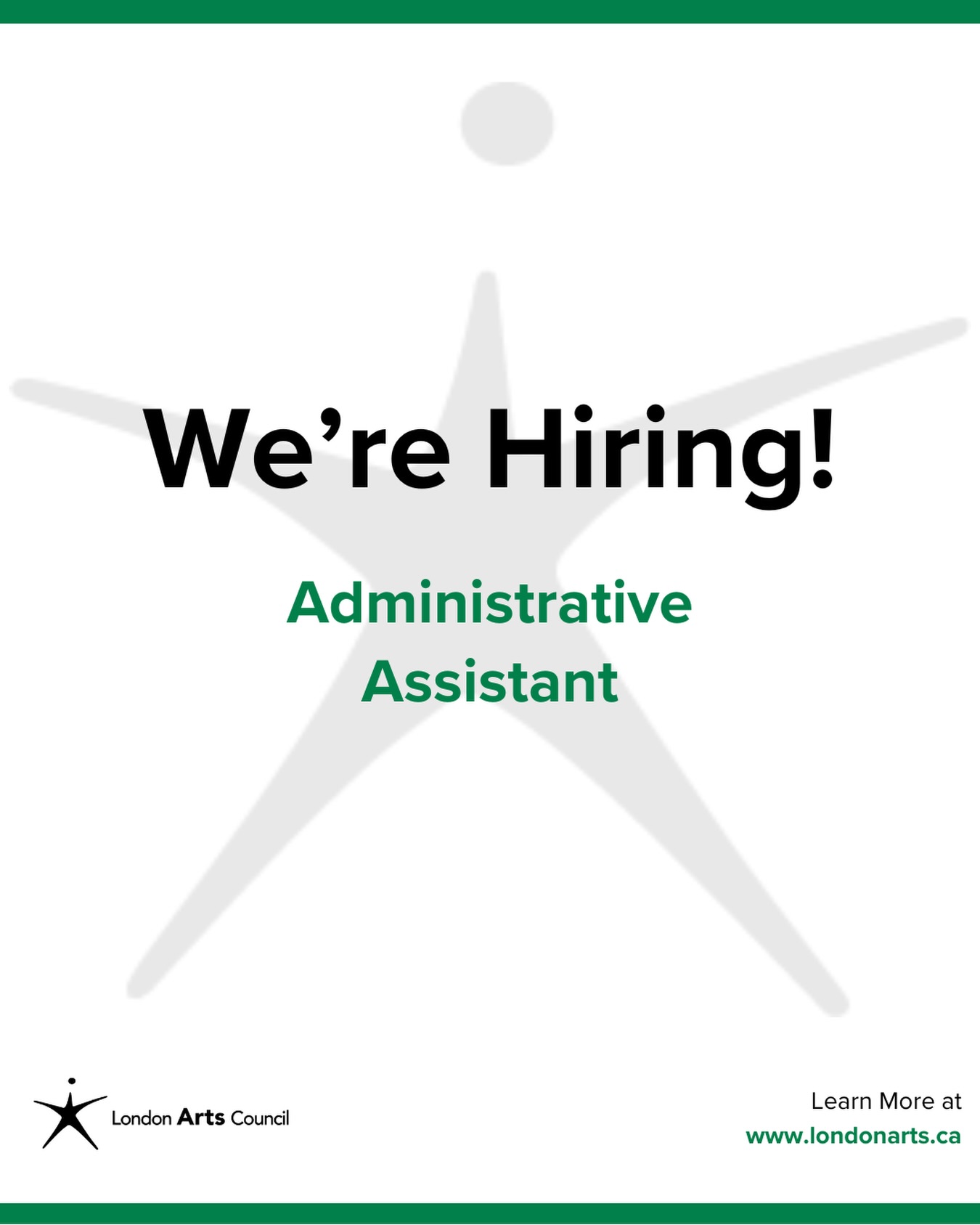 đŁ ATTENTION: JOB OPPORTUNITYđŁ
ADMINISTRATIVE ASSISTANT
đLondon, Ontario, Canada
Application deadline: Wednesday, June 17, 2026, 4:30p.m.
Reporting directly to the Executive Director, the Administrative Assistant supports both the Executive Director and organizational operations by handling a range of administrative and logistical tasks. Responsibilities include managing schedules, organizing files, coordinating communications, maintaining documents and data, overseeing office needs, and performing general clerical duties to ensure smooth daily operations.
Does this sound like your perfect role? Do you know someone who would thrive in this position? Apply/share LACâs Administrative Assistant position today!
For more information about the position click the link in bio!