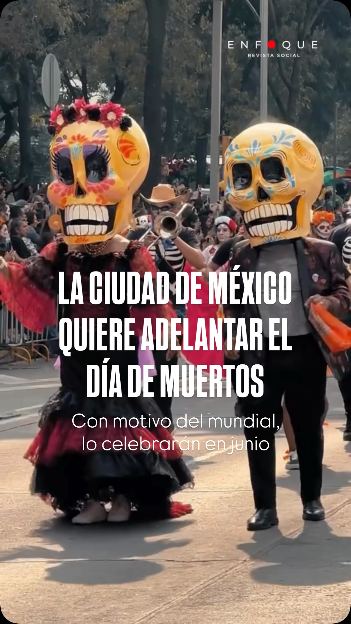 ¿Día de muertos en Junio? Así es, la Ciudad de México piensa “adelantar” el día de muertos…
El desfile de día de muertos, se llevara a cabo como parte de las actividades culturales relacionadas con la Copa Mundial de la FIFA 2026. Justo unos días después de la inauguración de la copa del mundo.
¿Estas a favor de adelantar una de las celebraciones más importes del país solo para que miles de visitantes puedan vivirla? ¿Alguien dijo gentrificación?
#fifa #mundial #diademuertos #mundial2026 #sheinbaum