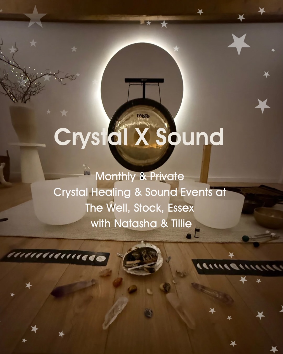 Crystal Healing & Sound Experience ✨
Join Natasha and Tillie for a deeply restorative evening designed to help you relax, reset and reconnect with yourself.
Using a unique blend of Crystal Healing, Energy Alignment, Reiki, Guided Meditation and Sound Healing, this experience works gently with the body’s energy field to encourage balance, relaxation and energetic flow.
Throughout the evening, crystals will be intuitively placed within the energy field while the healing vibrations of sound help quiet the mind, calm the nervous system and create space for deeper connection and reflection.
This is a beautiful opportunity to step away from the busyness of everyday life, release what no longer serves you and immerse yourself in an evening of healing, peace and self-discovery.
📍 The Well Studio, Stock, Essex
🗓 Friday 5th June
🕖 7:00pm
If you are unable to join us this month, our next Crystal Healing & Sound Experience will take place on:
🗓 Friday 10th July
🕖 7:00pm
Spaces are limited and advance booking is recommended.
We look forward to welcoming you for an evening of crystals, sound and soulful connection.
Much love
Natasha & Tillie
💚
#crystalenergyhealing #soundhealing #soundfrequency #crystals #essexevents