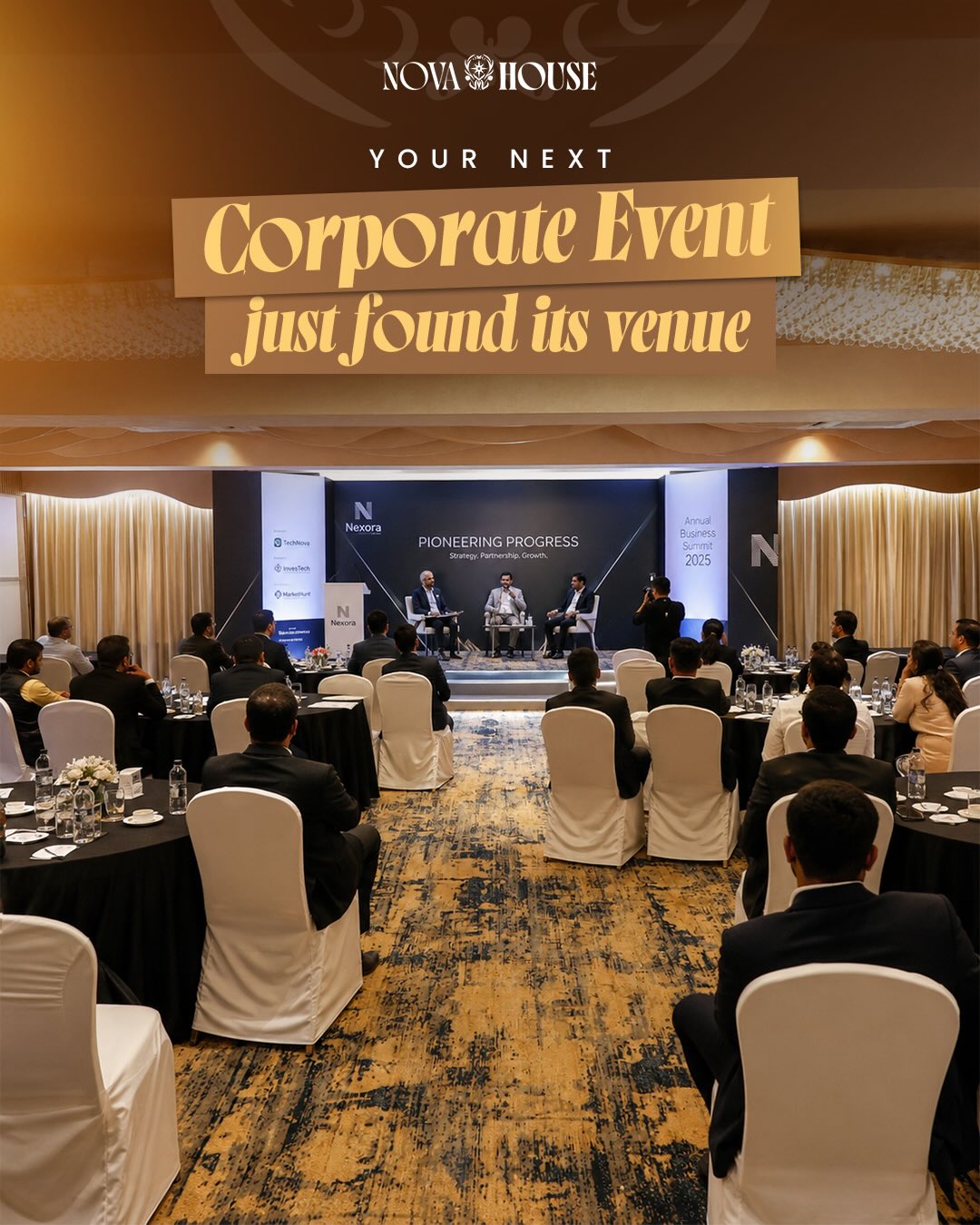 Host your next corporate gathering in a space that inspires and impresses. Nova House combines elegance, comfort and flawless service for every event.
#novahouse #eventvenue #newrestaurant
#banquetsinmiraroad #premiumhotel
Nova house, event venue, luxury hotel, wedding venue, places to eat in mira bhayandar, bar, banquets in Mira Bhayandar road