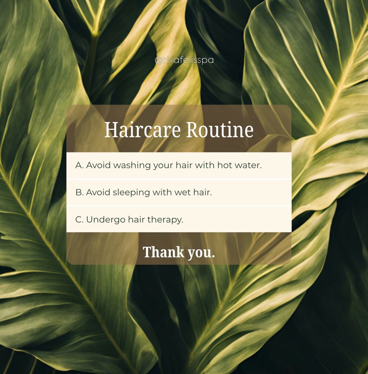 Just a reminder of what is non-negotiable if you want healthy hair 🤎
Follow us for more hair care tips ✨