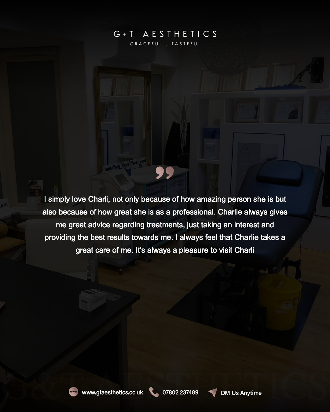 Providing a personalised and clinically led experience remains at the centre of every appointment.
📲Enquire or visit www.gtaesthetics.co.uk for more info.
#ClientTestimonial #TrustedClinic #FiveStarService #AestheticCare #GTAesthetics