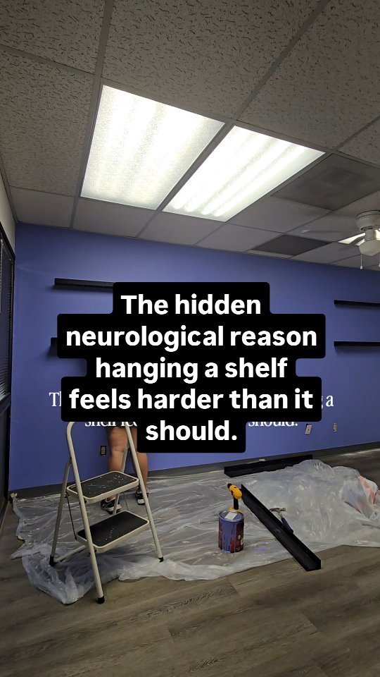 Most people think hanging a shelf is all about having steady hands and enough strength.
But your brain is actually running a full-body team meeting.
Your eyes have to work together to judge distance.
Your VOR (Vestibulo-Ocular Reflex) has to keep your eyes locked on the screw while your head and body move.
Your proprioception (body awareness) has to tell your brain where your arms, hands, feet, and body are in space.
Your sensory receptors have to tell your brain how heavy the drill is, how much pressure to use, and whether you're balanced.
Now imagine your arm tells your brain, "We're ready to drill," while your ankle says, "I'm not sure where we are."
Your brain has to work overtime to sort through the conflicting information.
The result?
Fatigue.
Dizziness.
Balance issues.
Headaches.
Brain fog.
Even changes in digestion, breathing, and heart rate.
Your brain is always trying to keep you safe. When it doesn't trust the information it's getting from your body, everything feels harder and requires more energy.
Sometimes the problem isn't that you're weak.
It's that your brain is working with a blurry map.
👇 What everyday task would you like me to use next to explain neurology?