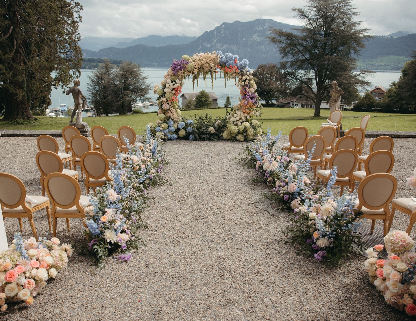 A thoughtful floral design does more than frame a moment.
It connects a celebration to its surroundings — echoing the colours of the landscape, the character of a destination, and the atmosphere of each gathering.
From ceremony to farewell brunch, we approach floristry as part of a larger story, creating designs that feel effortless, locally inspired, and deeply connected to the experience of the weekend.
Because when every detail speaks the same language, guests feel it without ever needing it explained.
#GAEADesign #WeddingFlorals #SwissWeddings #EditorialFlorals
From our decade of work across Switzerland and Europe, we choose materials that age gracefully through weather and hours, scale that honors the venue, and textures that read well on camera and in person. The result is a continuous, thoughtful experience that calms guests, supports storytelling, and elevates every image.
Curious how these three moments could unfold for your weekend? Link in bio.
#GAEAStudio #SwissWeddings #WeddingFlorals #WeekendWedding #Bern