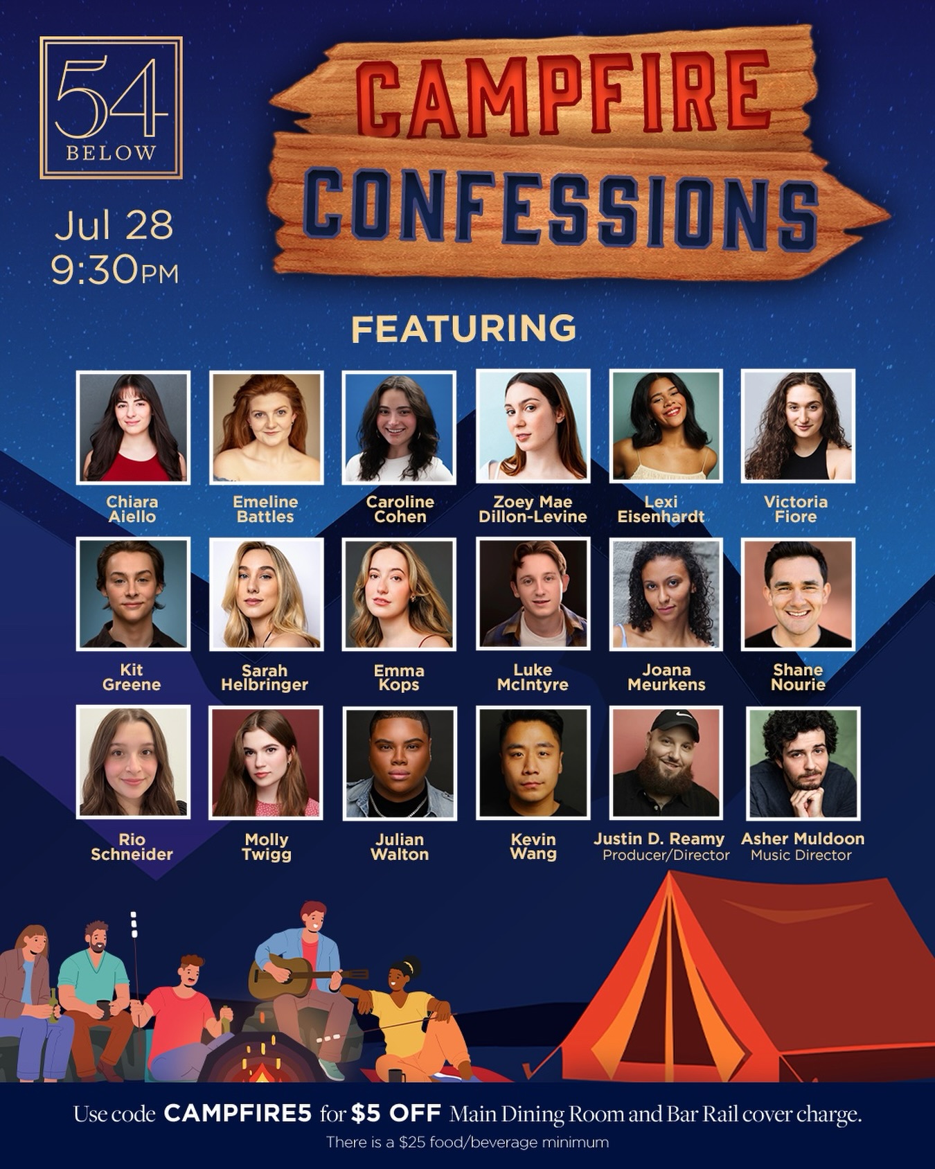 This summer, we’re taking you back to campfire singalongs, post-swim oversharing, and the soundtrack of your teenage feelings. 🎶☀️
Join us for our acoustic showcase: Campfire Confessions.
Bring a friend - emotional support is highly encouraged! Link in Bio! 😇