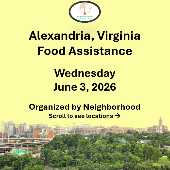 On Wednesday June 3, here are open locations in Alexandria, VA for food assistance, organized by neighborhood. Everybody deserves to eat. #help #find #food #alexandria #alexandriava