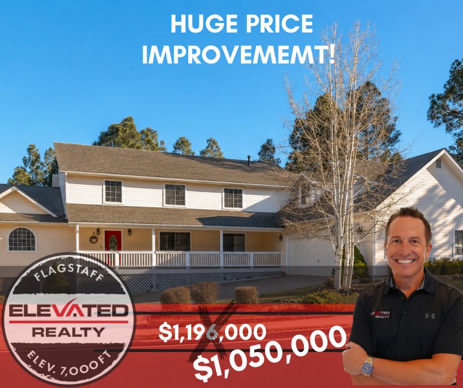 🚨 PRICE IMPROVEMENT | Nearly $147,000 Reduction 🚨
A rare opportunity in Walnut Ridge just became even more compelling.
Tucked away on a quiet cul-de-sac at the top of the neighborhood, this home offers over 3,700 sq ft, two primary bedrooms on the main level, flexible bonus spaces, a separate workshop/studio with a half bath, and a private backyard setting surrounded by trees.
Large homes in established Flagstaff neighborhoods are hard enough to find… let alone with a price adjustment of this size.
If this one was previously out of reach, now is the time to take another look.
📍Walnut Ridge | Flagstaff, AZ
#Elevatedrealty #ExceedingExpectations #Flagstaffrealestate #Flagstaffhomes #FlagstaffRealtor