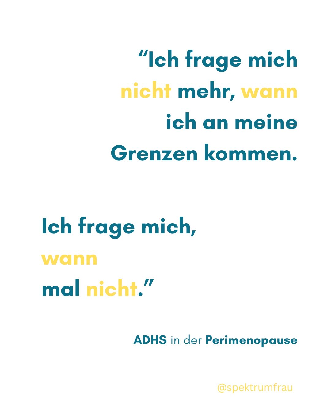 ADHS, Perimenopause, Mental Load das ist ein krasser Mix.
Die Welt sieht nur „Alltag“ aber Du fährst ständig auf Anschlag.
Meistens denken wir Frauen dann aber leider einfach nur: „Ich bin halt nicht belastbar genug“.
Doch da sind verschiedene Ebenen am Werk –
Überreizung, Überforderung, Überlastung –
und jede davon sollte mal genau angesehen werden
Nicht, um einfach zu funktionieren. Sondern um ehrlicher mit dem zu werden, was generell möglich ist.
Denn Reizschutz ist etwas anderes als einfach nur „resilienter“ werden und weil echte Entlastung etwas anderes ist als „noch ein Planer“ bzw. Zeitmanagement.
Kannst du diese drei Ebene in deinem Leben schon erkennen? Lass es mich gern in den Kommentaren wissen :)
Herzliche Grüße,
Anja