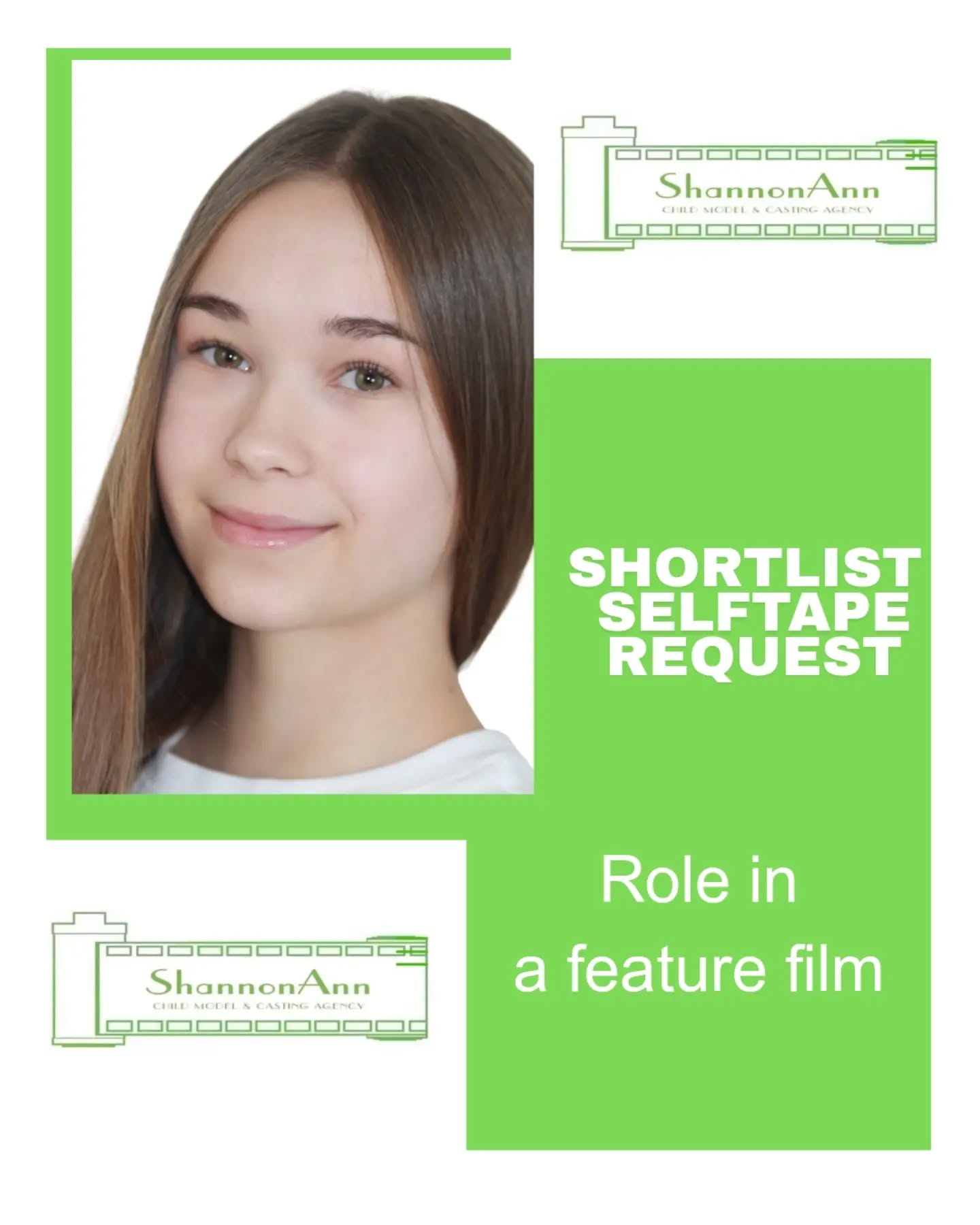 Good luck to Scarlett on her brilliant self tape for a role in a feature film 🤞
#shannonannagency #childactor #childmodel #modelagency #proudagents