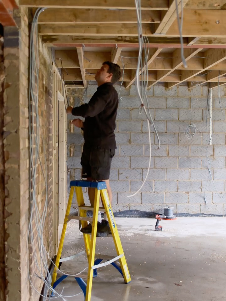One of the most important stages on any project, electrics.
First fix now underway at our High Wycombe project, where careful planning behind the walls and ceilings today will shape how the home functions for years to come.
From lighting layouts and feature details through to socket positions and everyday practicality, this is the stage where ideas begin to become reality.
SOHO Developments | High-end builds & Refurbishments