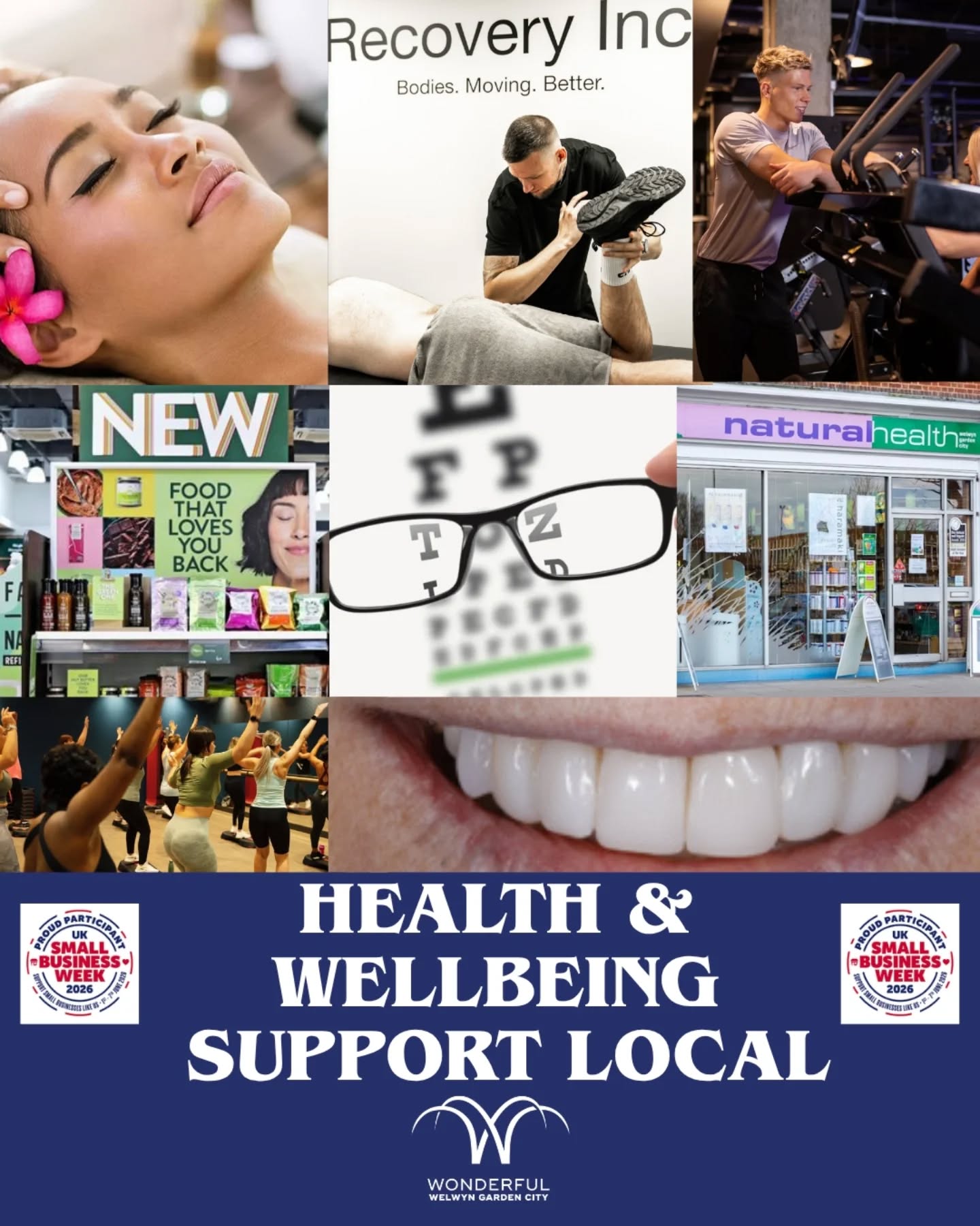 ๐ Day 4 of UK Small Business Week ๐
Today we're shining the spotlight on some of the fantastic independent health and wellbeing businesses in Welwyn Garden City town centre.
Whether you're looking to improve your fitness, support your recovery, or simply take better care of your health, our town centre has a wealth of local experts ready to help.
๐๏ธโโ๏ธ From state-of-the-art fitness and spa facilities at @risegym
๐ช To recovery and rehabilitation services at @recoveryinc.co.uk and @tulipclinicuk
๐ฅ Healthy living support from @zenhealthfoodswelwyn
๐ Expert ear and eye care...
๐ Professional dental services to keep you smiling @centurydental.wgc
๐ฆถ And wonderful podiatrists helping you stay on your feet @happy_feet_happy_mind_ltd
Our independent health and wellbeing businesses play a vital role in helping our community feel its best.
๐ Click the link in our bio to discover them all and show your support this UK Small Business Week.
#UKSmallBusinessWeek #HealthAndWellbeing #SupportLocalBusiness #WelwynGardenCity #WonderfulWGC