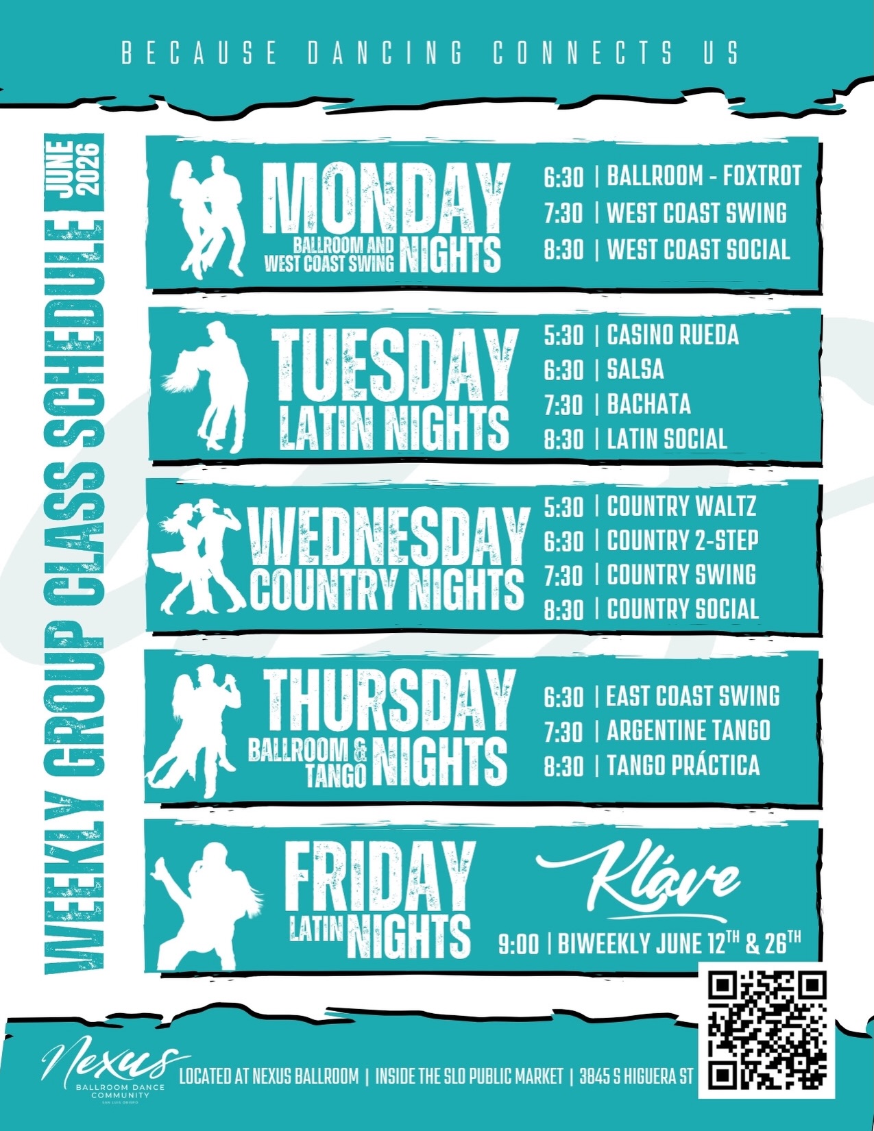 June June June!
Now releasing June’s monthly schedule with all of our June classes and special events✨