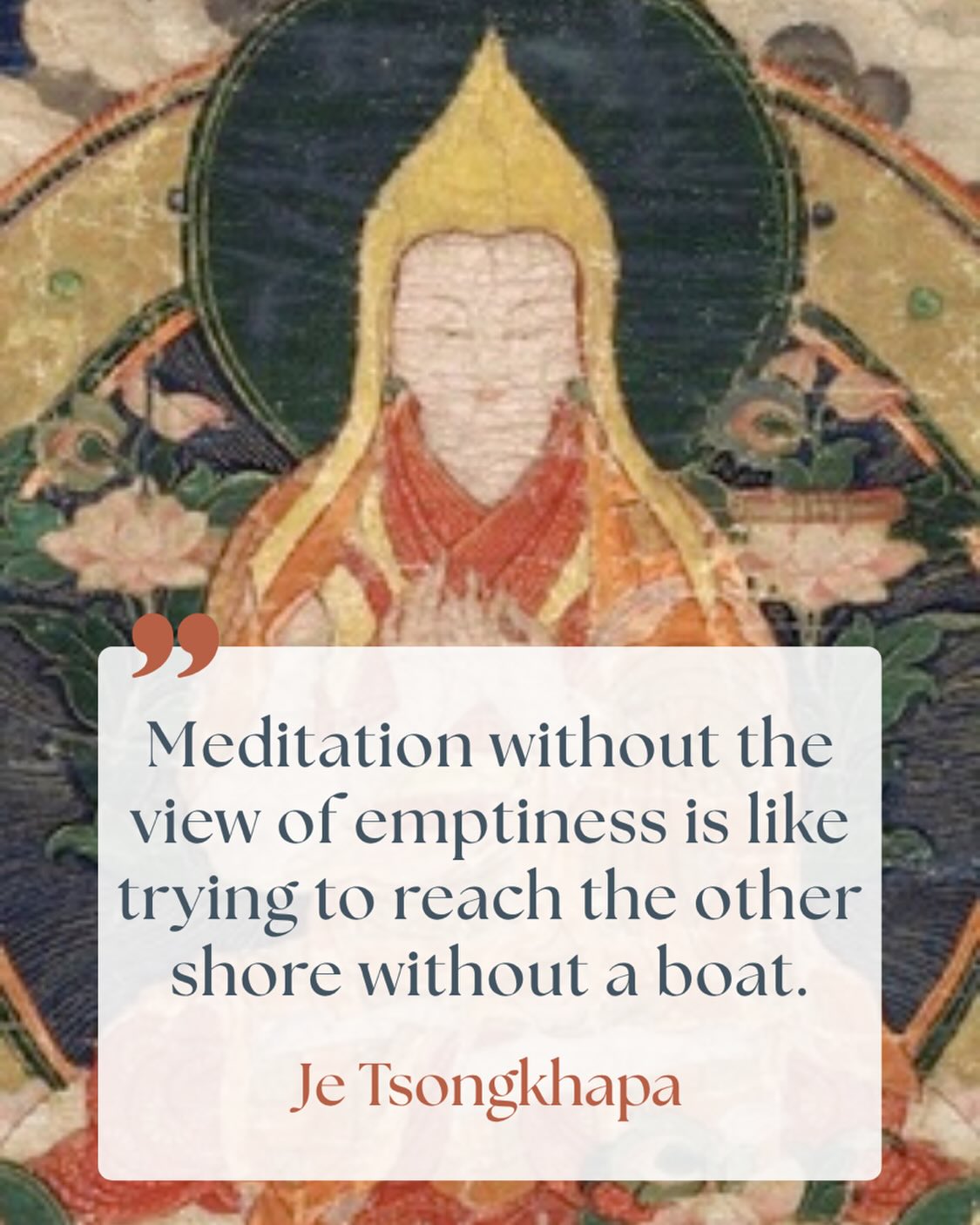 This Saturday, June 6th, we invite you to join us for a new session of our Stories of Liberation series—a program dedicated to exploring the lives and profound wisdom of great Buddhist masters.
In this upcoming teaching, Do Tulku Rinpoche will introduce the legacy of Je Tsongkhapa, the venerable master whose synthesis of rigorous study and deep meditation laid the foundation for the Gelug tradition.
This session also marks the final chapter of our two-year cycle studying the major lineages of Tibetan Buddhism. We look forward to seeing you there!
Event Details:
🗓️ Saturday, June 6th
⏰ 5 PM CEST
🔗 Registration: Link available in our bio
#JeTsongkhapa #Gelug #TibetanBuddhism #StoriesOfLiberation #DoTulkuRinpoche
