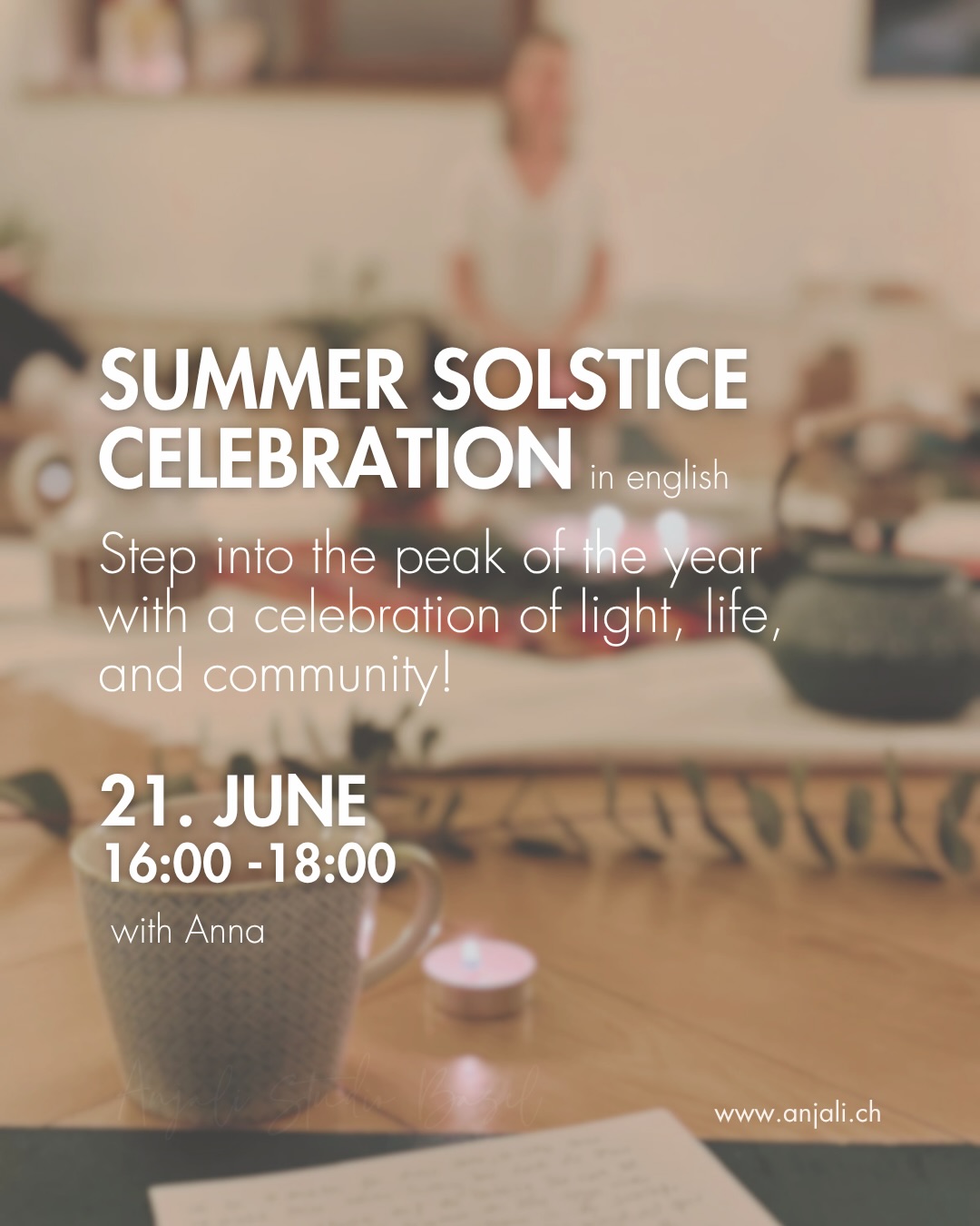 Summer Solstice Celebration with Anna
@_lunar_roots_
Sunday, June 21, 2026
Step into the peak of the year with a celebration of light, life, and community!
This Summer Solstice event is a vibrant invitation to recharge your spirit and align with the rhythmic flow of nature. Together we will gather in a one-of-a-kind circle blending ancient traditions with modern soul-work.
Opening with an energizing flow of solar asana and pranayama and then enjoying the heart-centered medicine of Cacao and Mantra, each element crafted to help you unwind and expand. We’ll dive into the astrology of the season and drift into a blissful Yoga Nidra journey, leaving you nourished, connected, and ready to shine your light forward.
All info + BOOKING on the website and on our APP!
🔗 in bio
🌞
#summersolstice #yoga #cacao #basel
