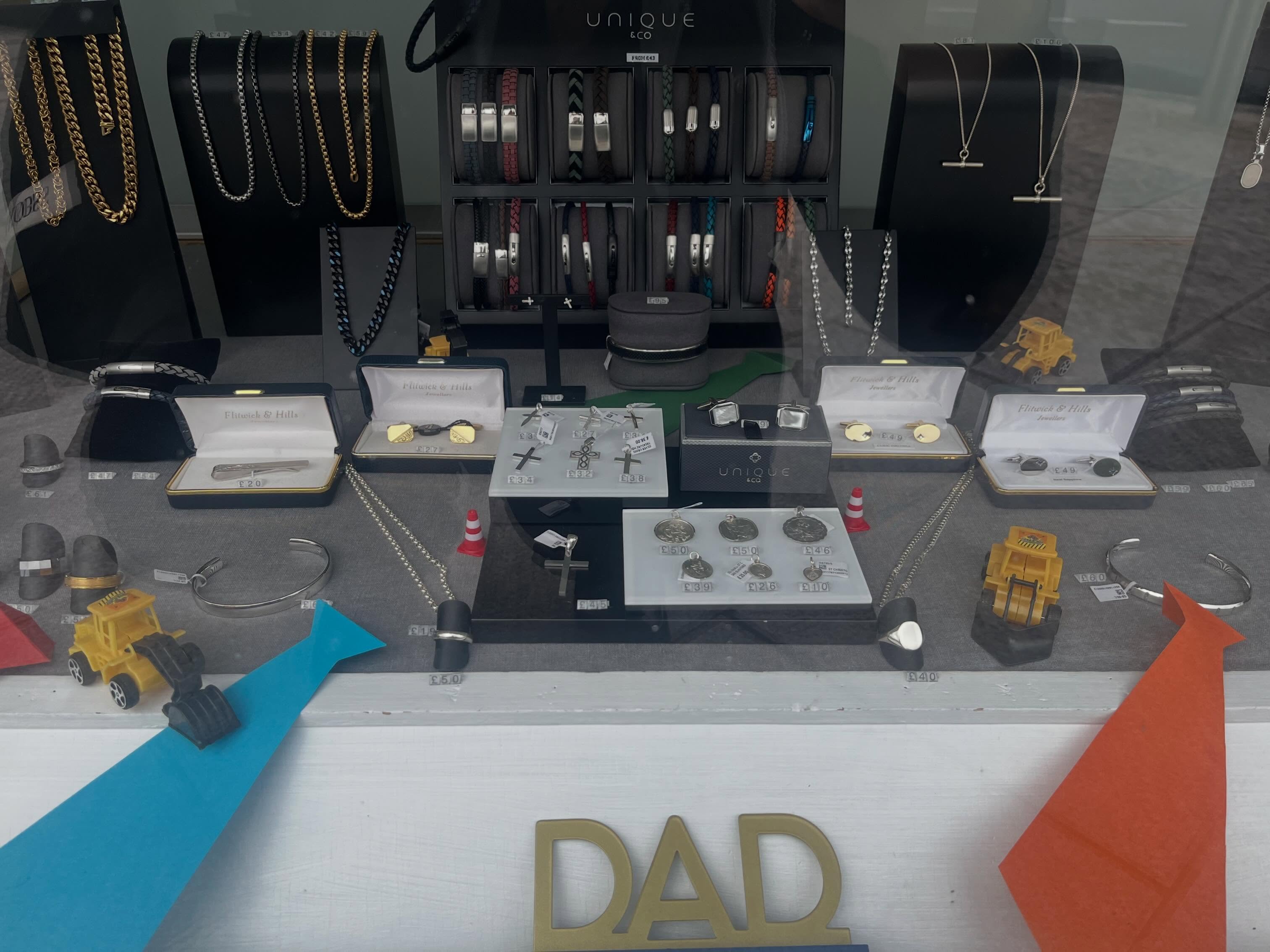 Father’s Day is round the corner, come and see our lovely range of Unique&Co men’s jewellery. #shoplocal #fathersdaygift #flitwickjewellers