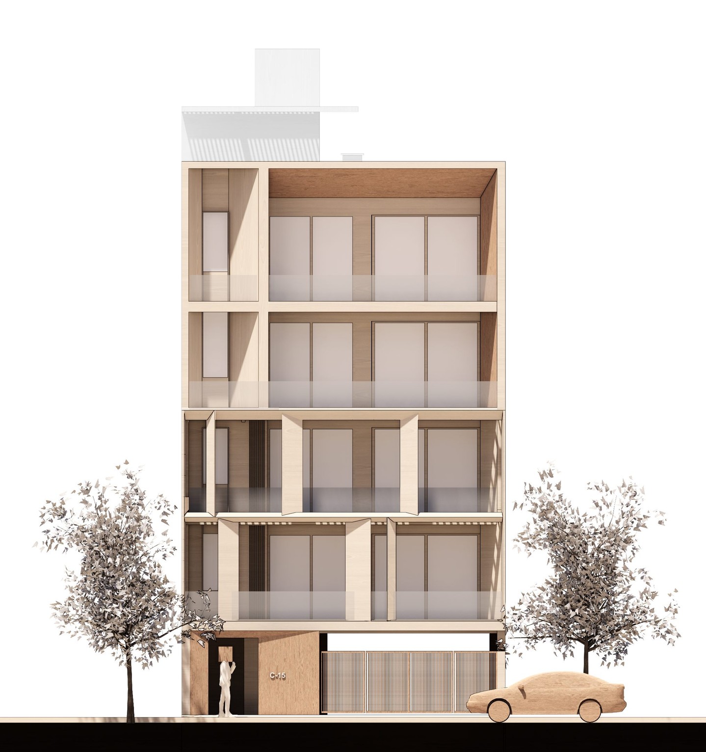 Portal House is envisioned as a calm and timeless urban dwelling, where architecture becomes a sequence of framed moments, balancing privacy, openness, and a strong relationship with its surroundings.
Design by @unbox_design
#ThePortalHouse #FacadeDetail #ArchitectureDetails #UnBoxDesign