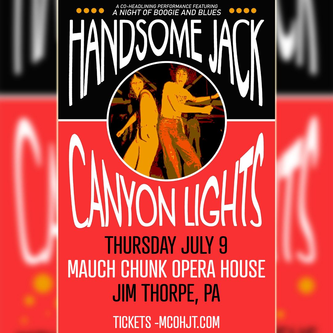 Get ready for a night of boogie & blues! Join us on July 9 for a co-headline perfomance featuring Canyon Lights and Handsome Jack.
Get tickets at mcohjt.com
