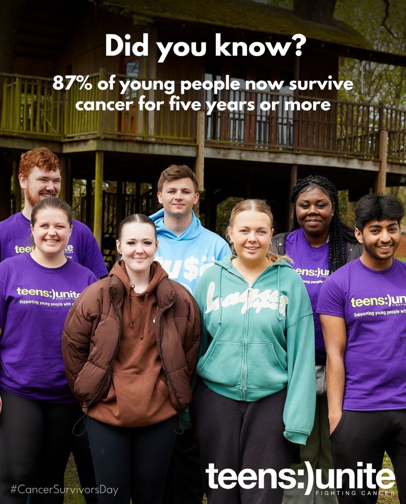 Did you know it’s Cancer Survivors Day?
For many young people, finishing treatment is not simply the end of cancer - it is the beginning of learning how to live again. You ring the end of treatment bell and make your way out of the hospital doors - but what happens next? Suddenly the support around you stops and everyone presumes you are all better. This Cancer Survivors Day, we are raising awareness of the ongoing struggles young people face long after their diagnosis.
This is the space no one talks about. The space between surviving and truly living again.
This is where Teens Unite steps in. We close that care gap, recognising the need for young people to not just survive their diagnosis, but thrive beyond it. We provide a safe, supportive space for young people navigating life during and after treatment. Through connection with other young people who understand what you’ve been through, and opportunities to rebuild confidence, we bridge the gap between treatment and the world beyond it - so no one has to face recovery, or what comes after, alone.🫶
Today, you can help us reach more young people who need our support. 🔗Please tap the link in our bio to donate and make a difference today.
#cancersurvivorsday #cancerawareness #cancersurvivor #cancersupport #cancersupportcommunity